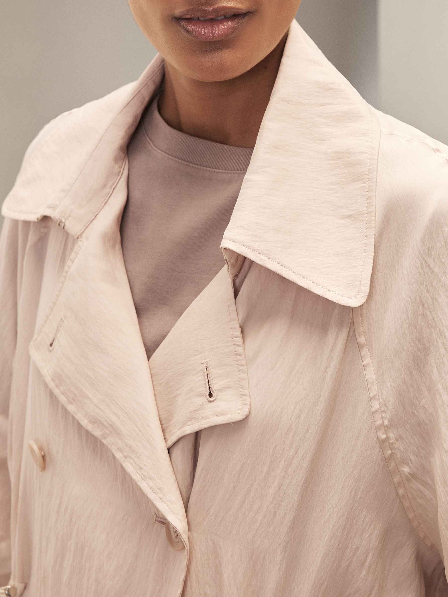 Reiss | Royal Ballet Trench Coat in Neutral