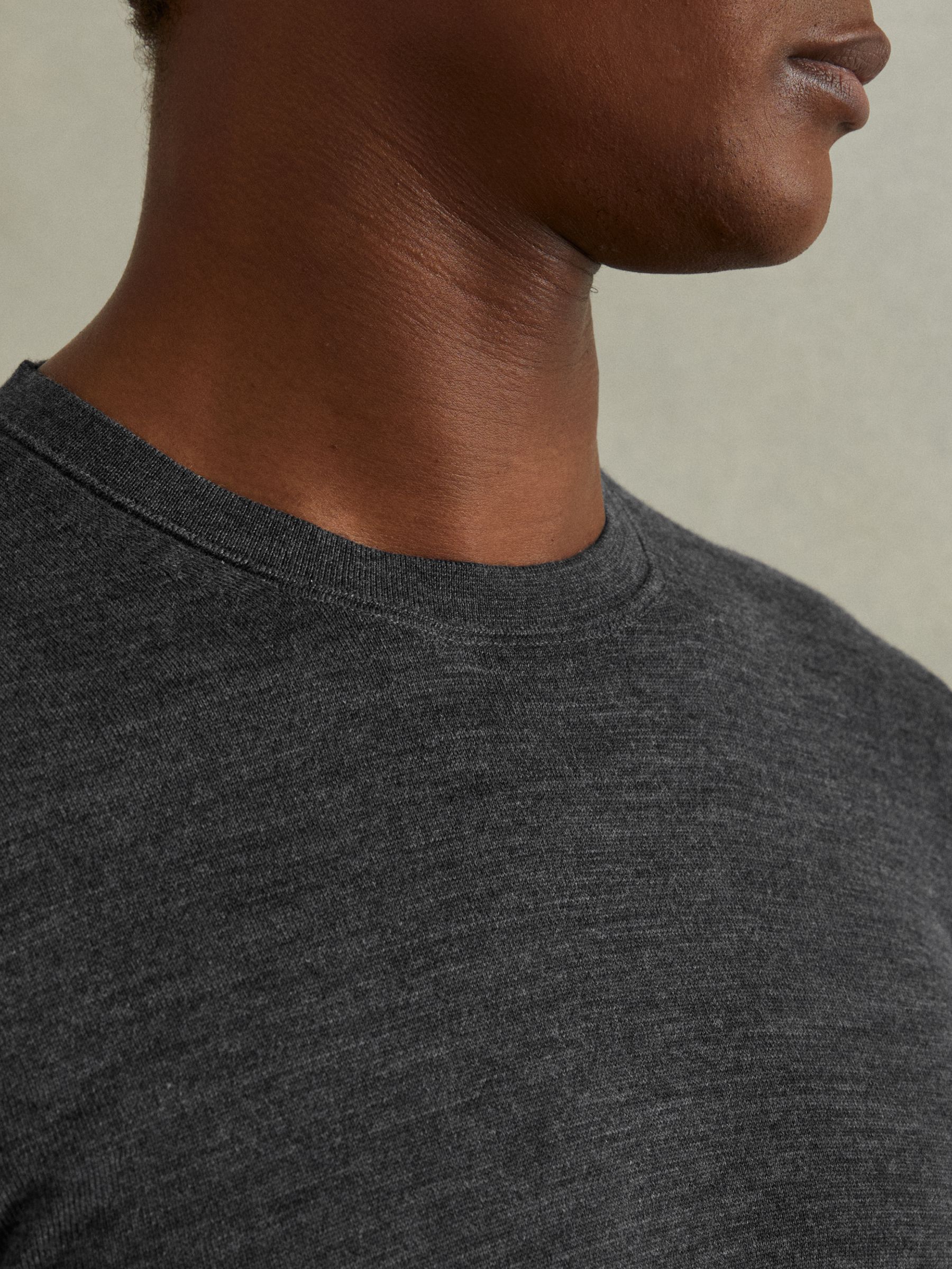 Pack of Two Merino Wool Jumpers in Derby Grey Marl