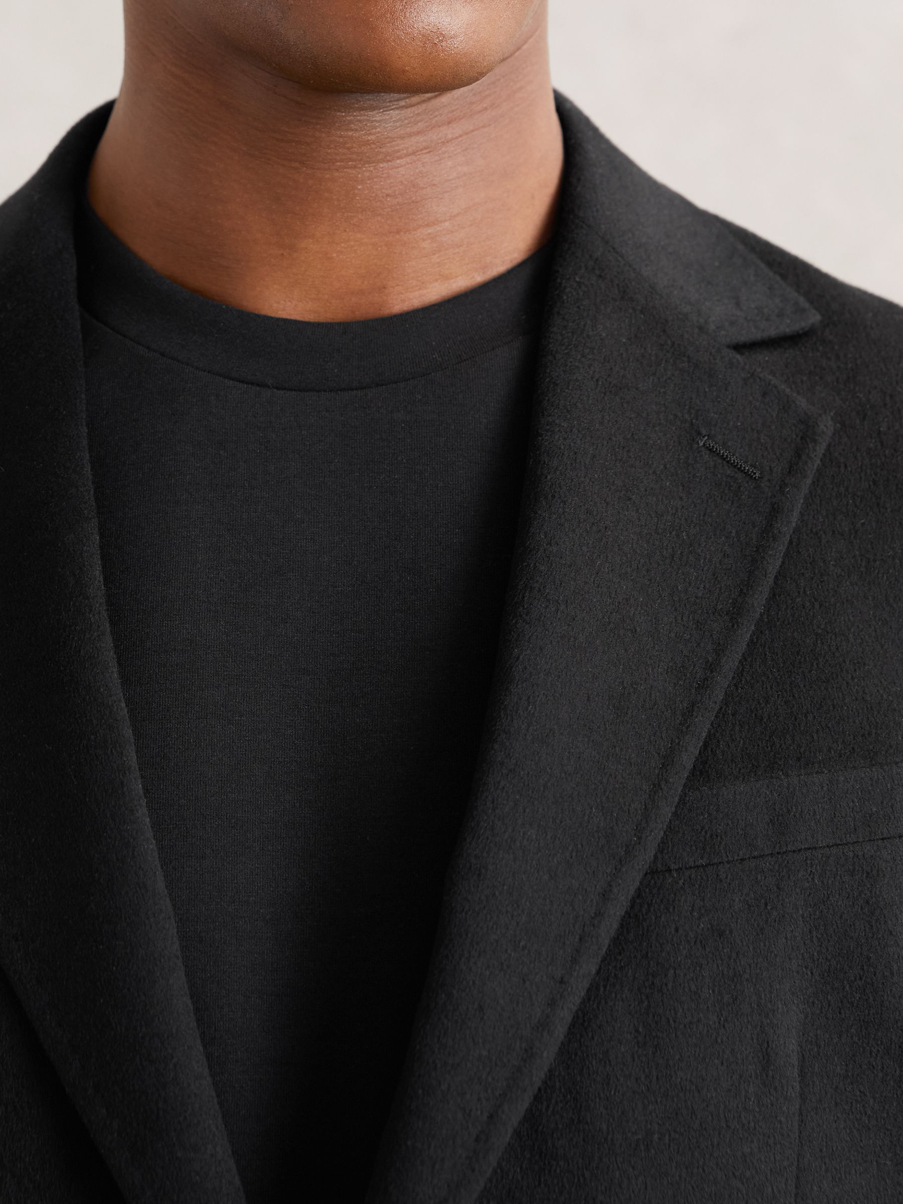 Single-Breasted Blazer With Gilet Insert Tailored-Fit in Black