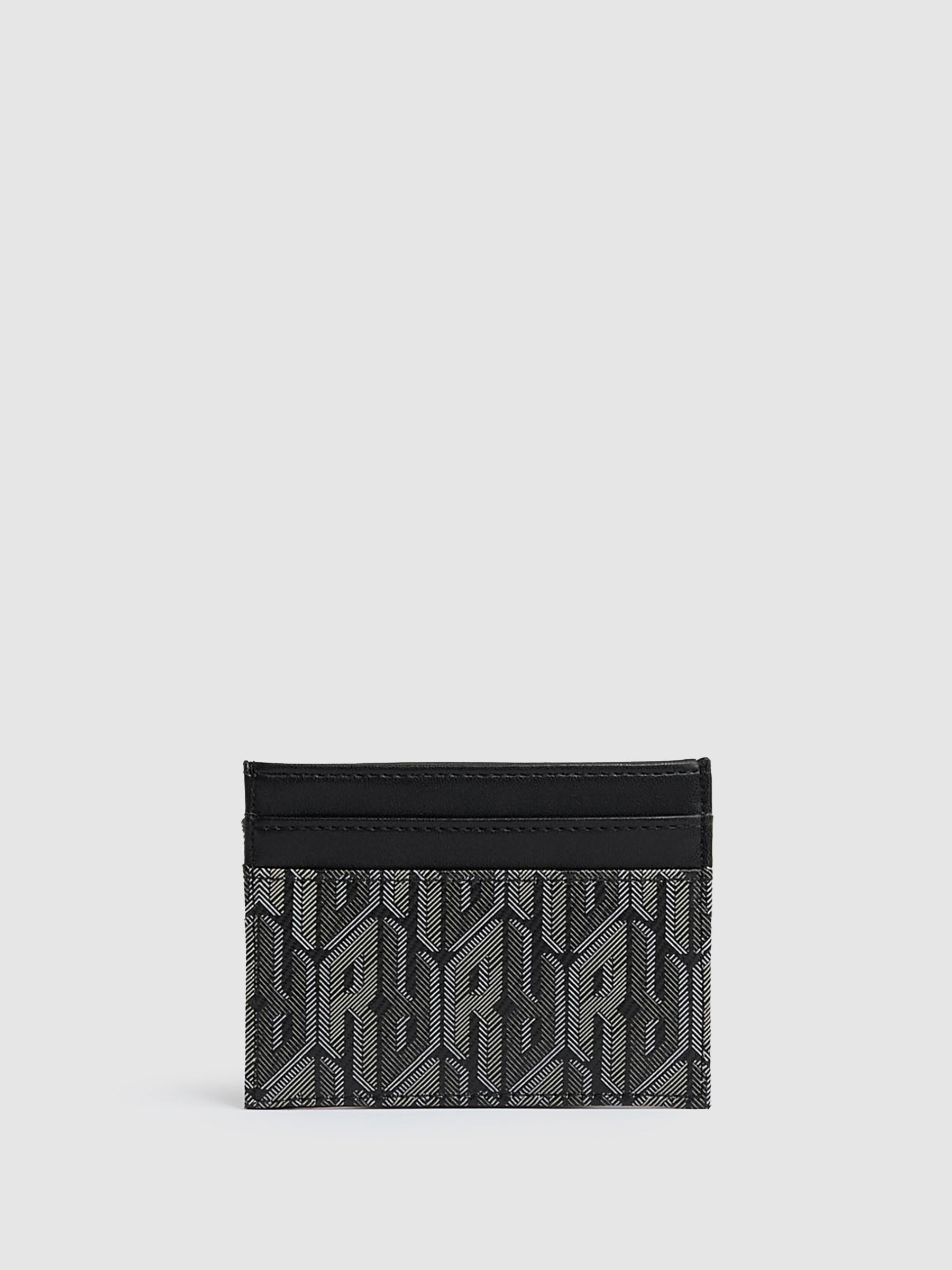 Monogram Canvas Card Holder in Black