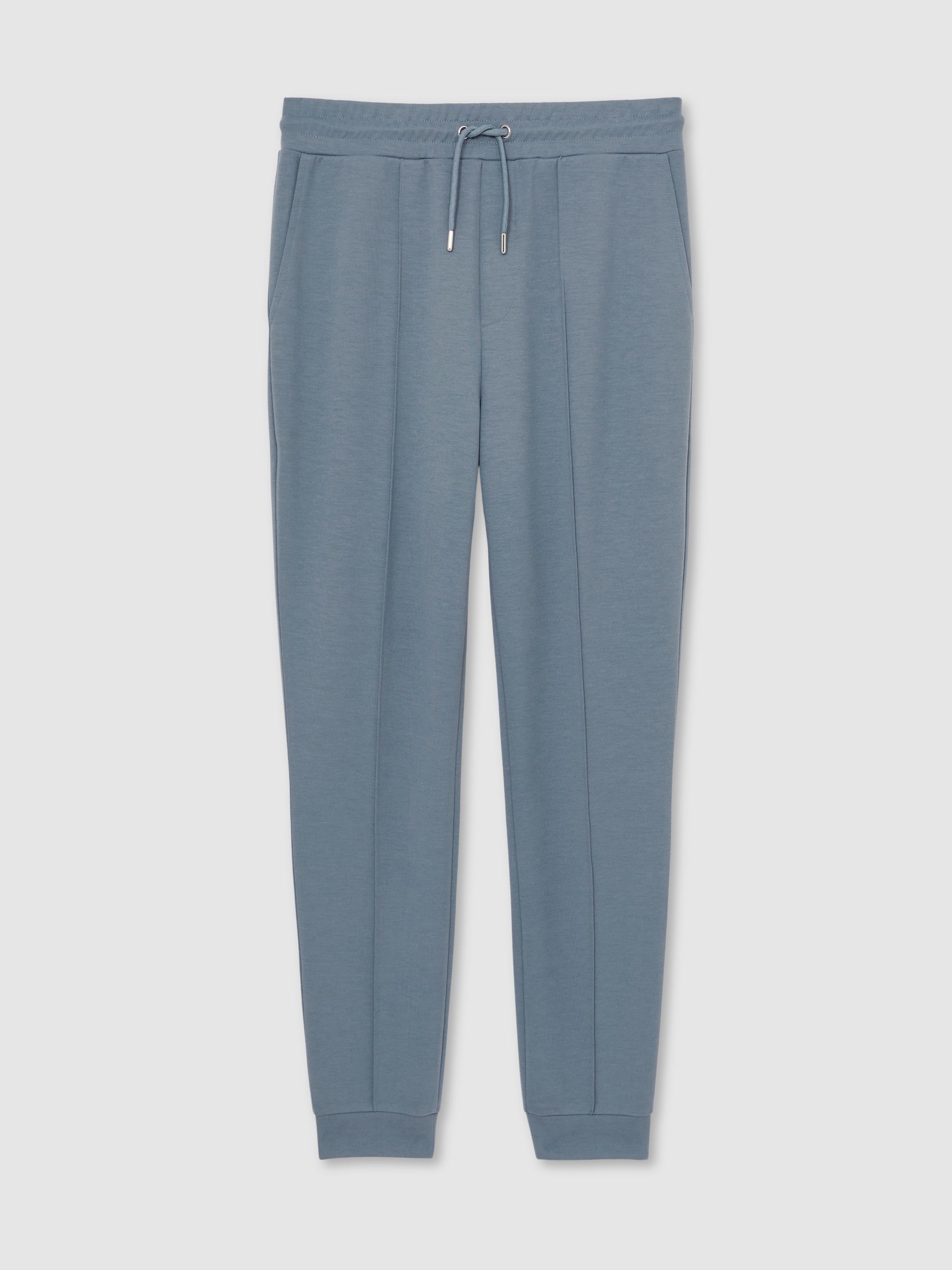 Stretch-Jersey Tailored Joggers in Airforce Blue