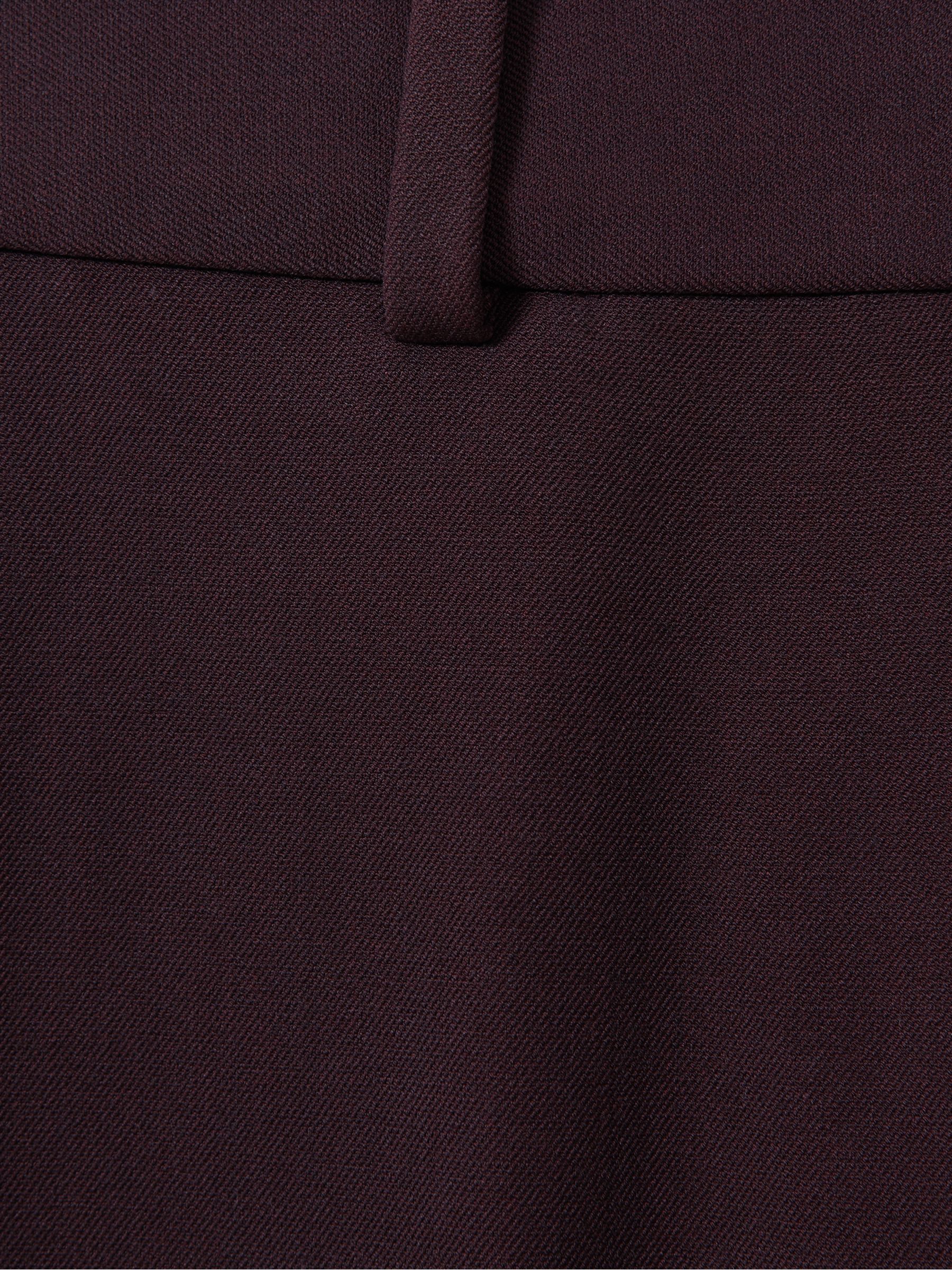 Slim Fit Suit Trousers in Berry
