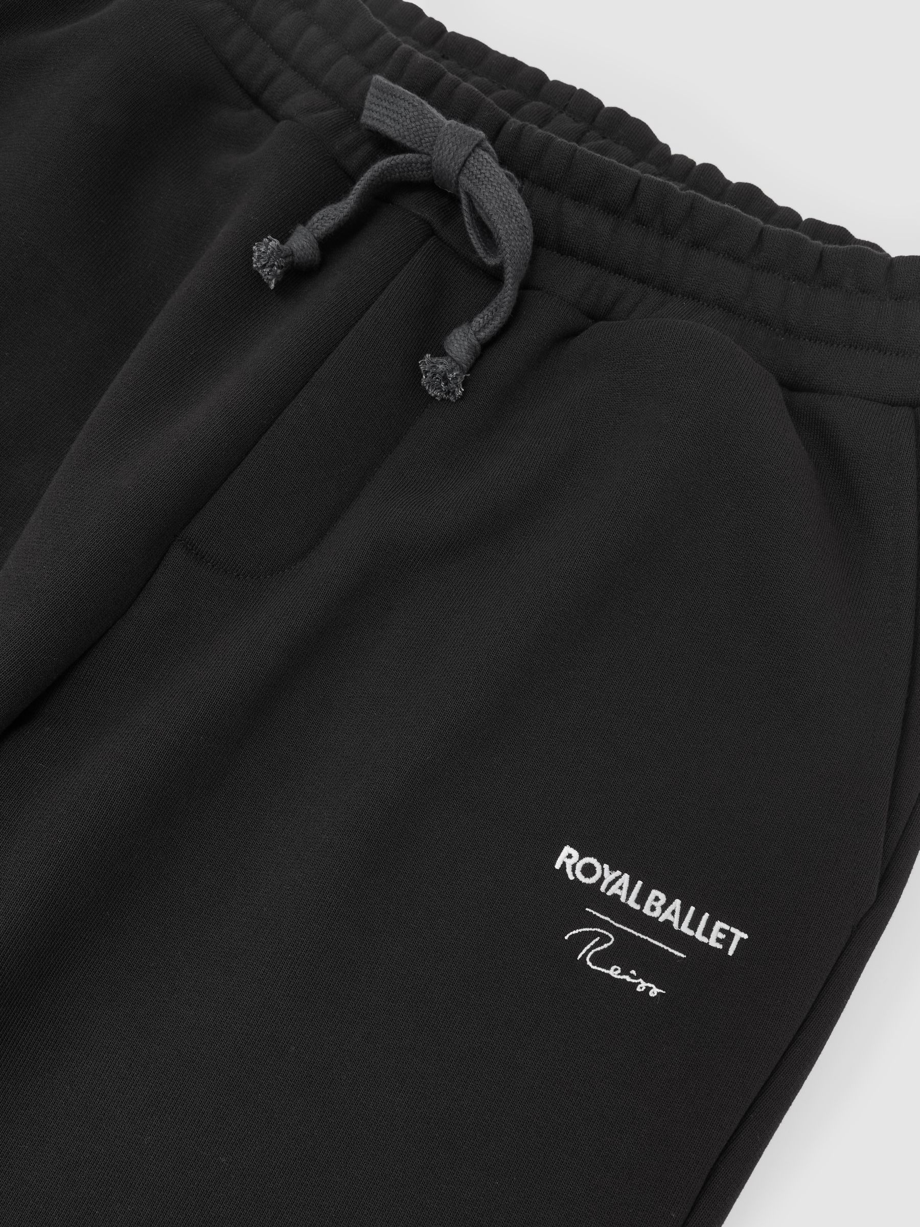 Reiss | Royal Ballet Cuffed Joggers in Washed Black
