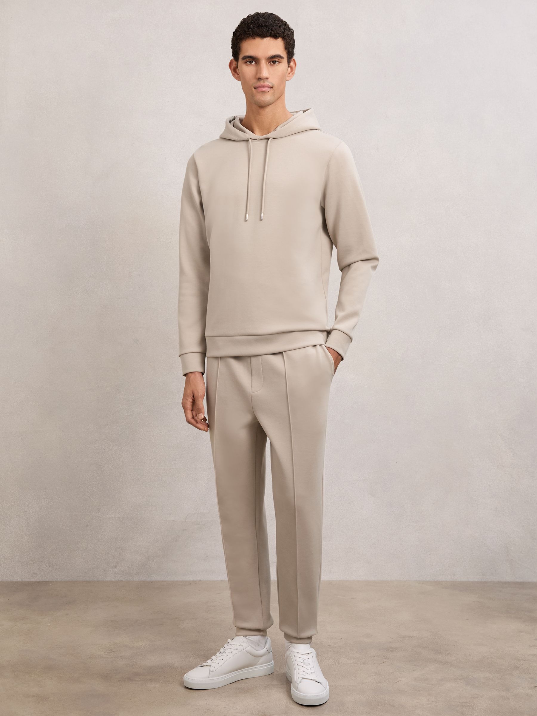 Stretch-Jersey Tailored Joggers in Sage