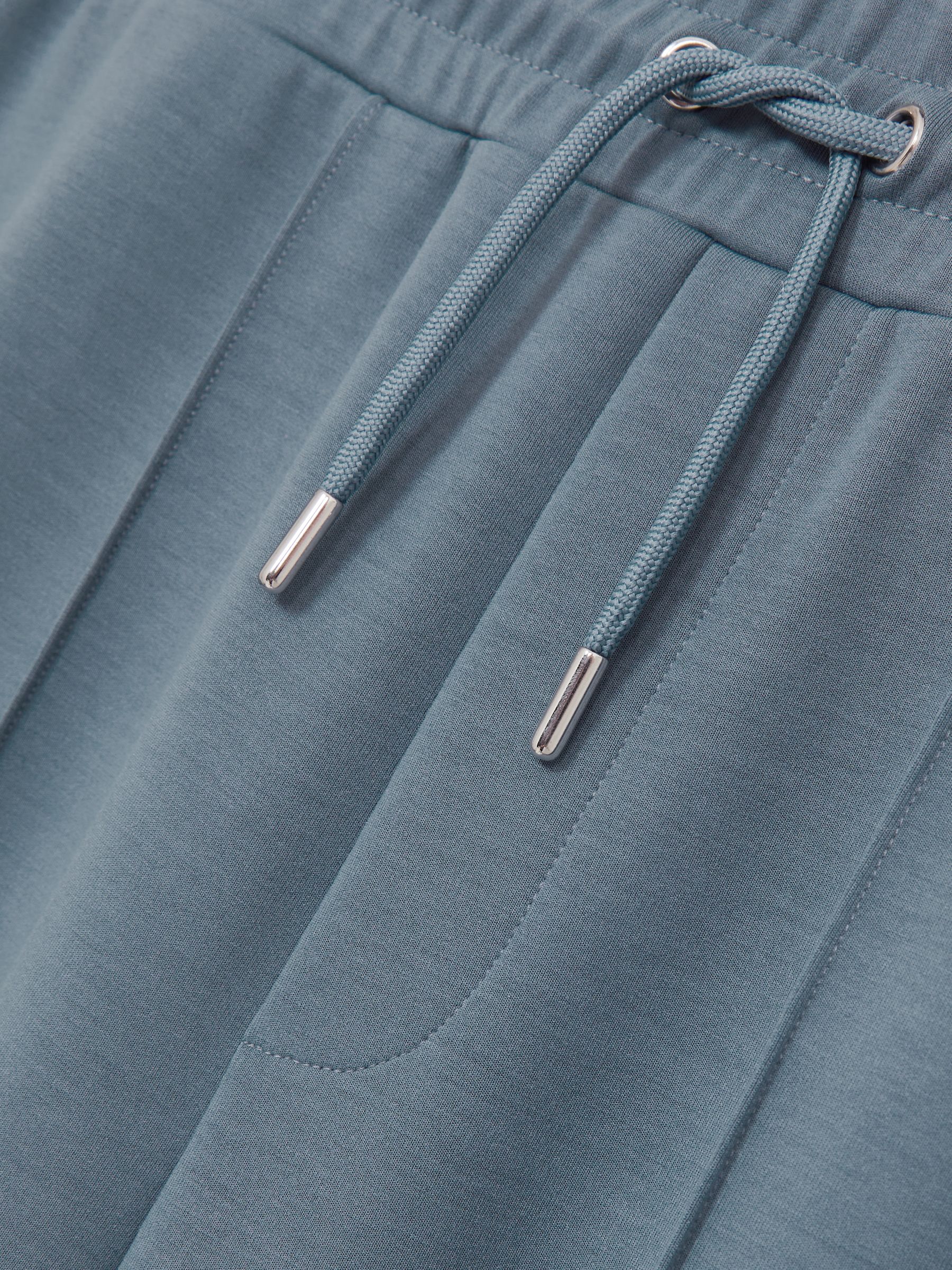 Stretch-Jersey Tailored Joggers in Airforce Blue