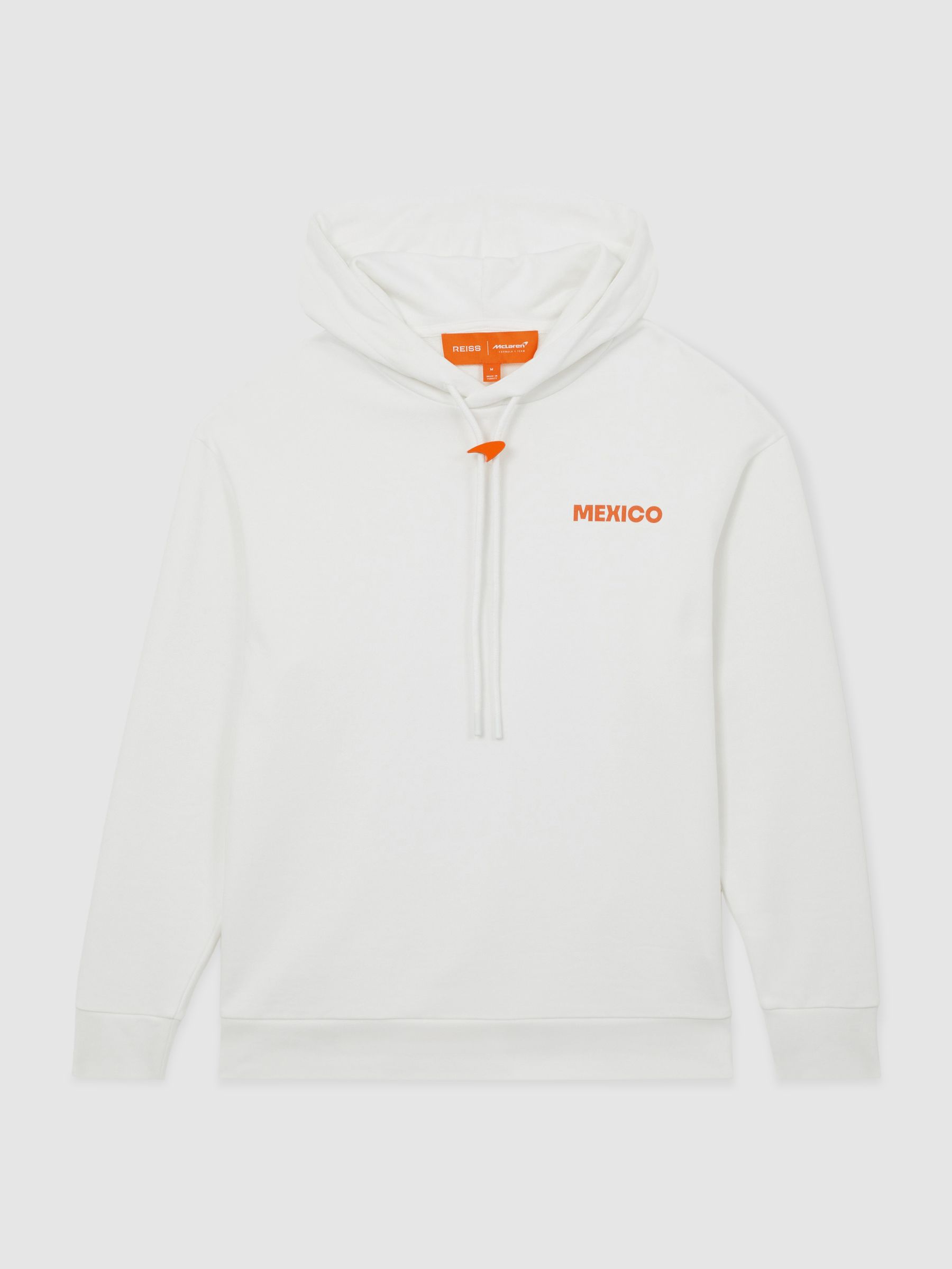 McLaren F1 Team Mexico City Hoodie Unisex Fit in White