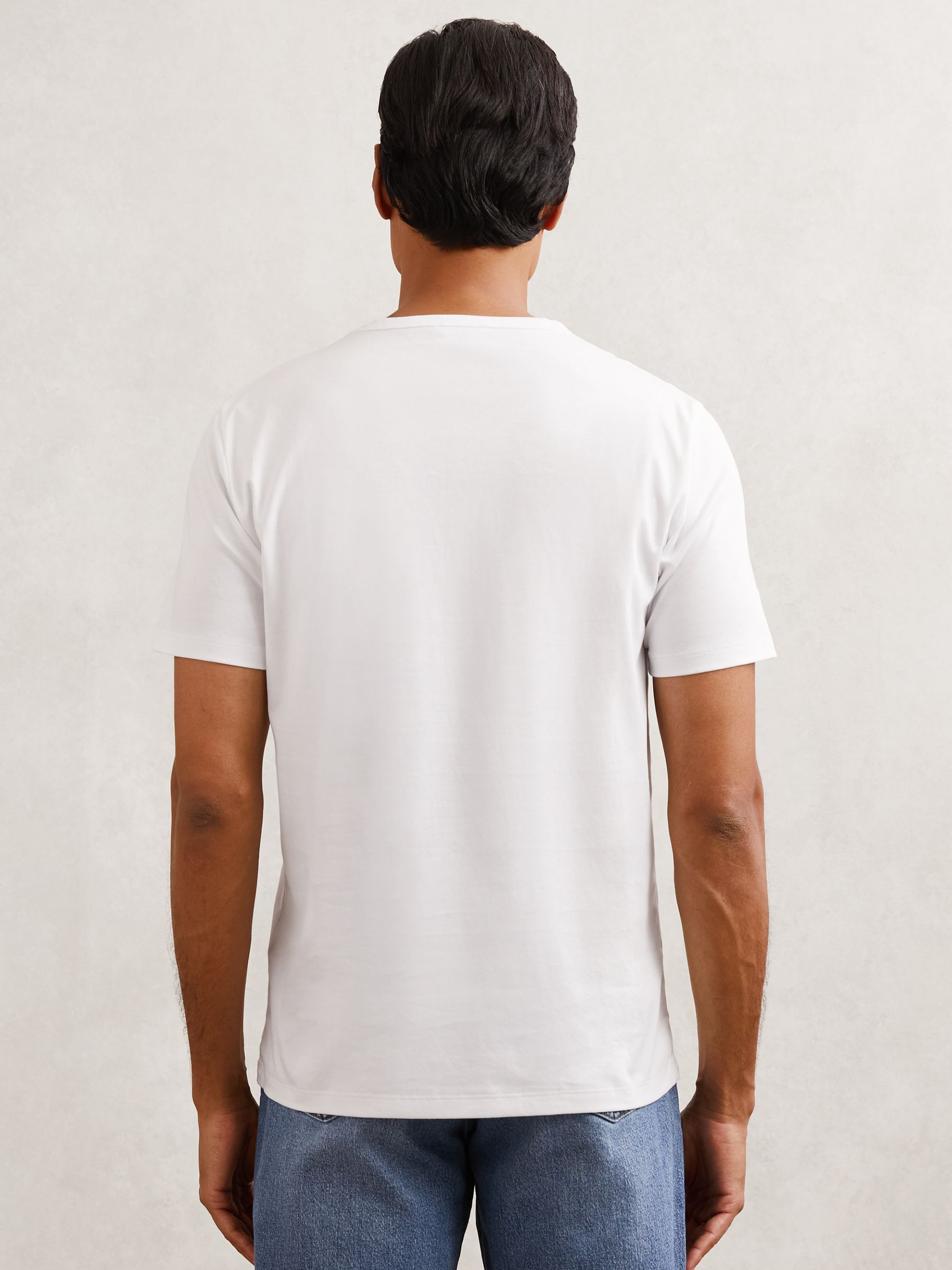 2 Pack Airwater-Cotton Crew T-Shirt in White/White