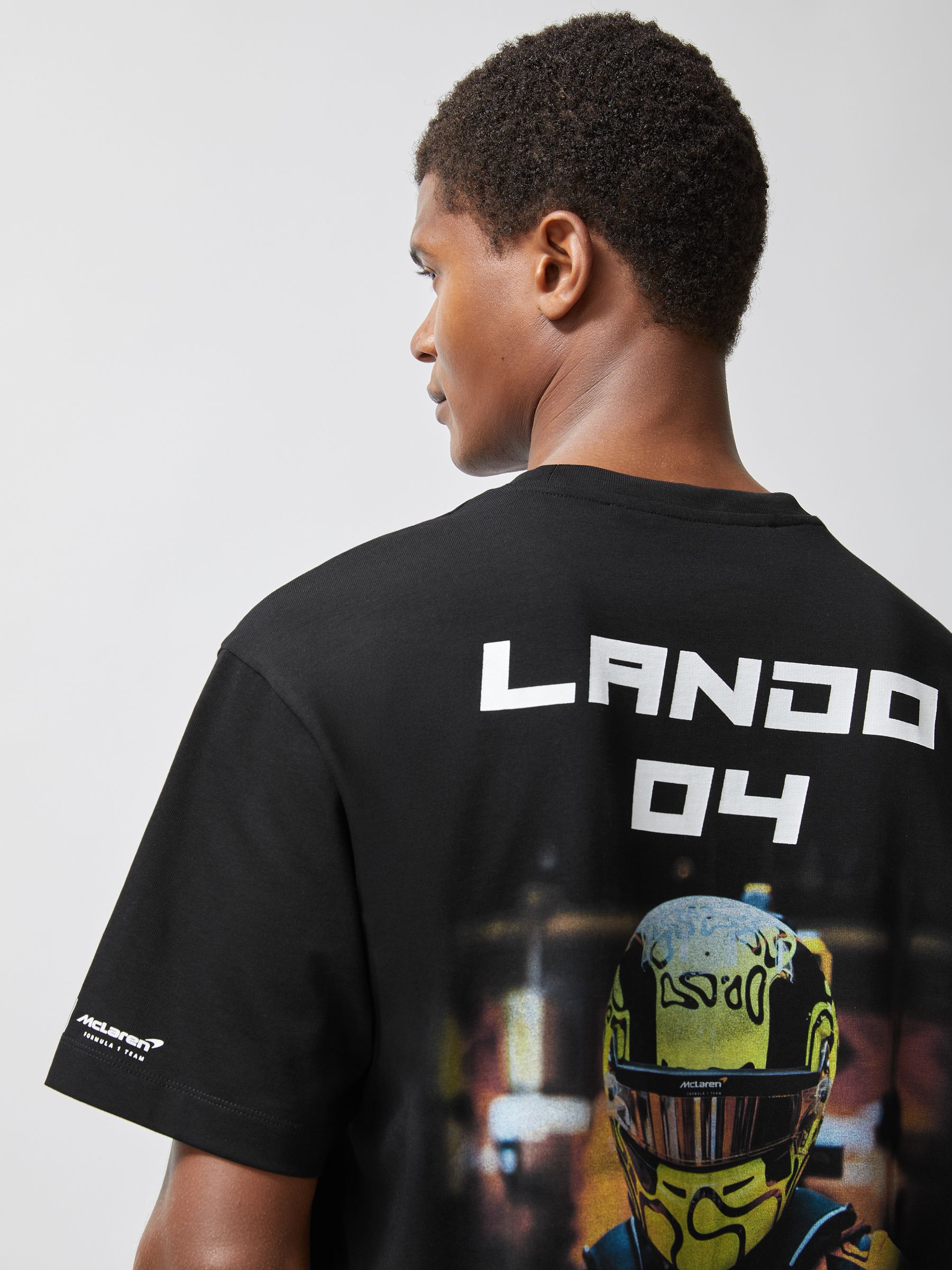 McLaren F1 Team Lando-Print T-Shirt Unisex Fit in Black