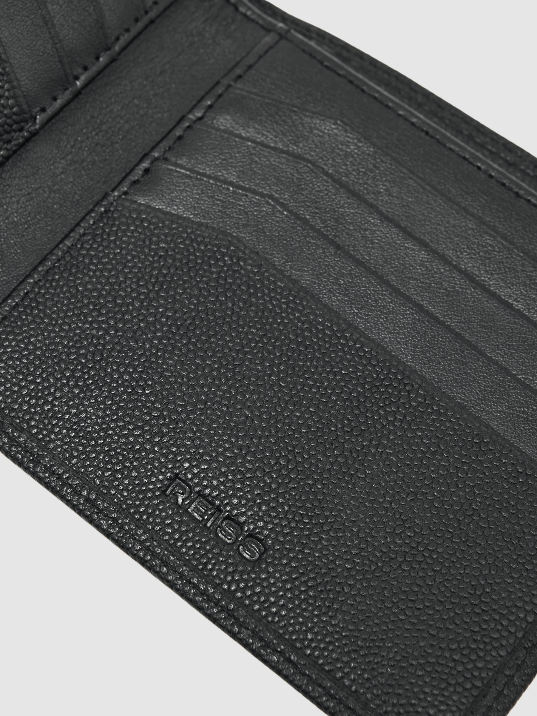Micro-Grain Leather Wallet in Black