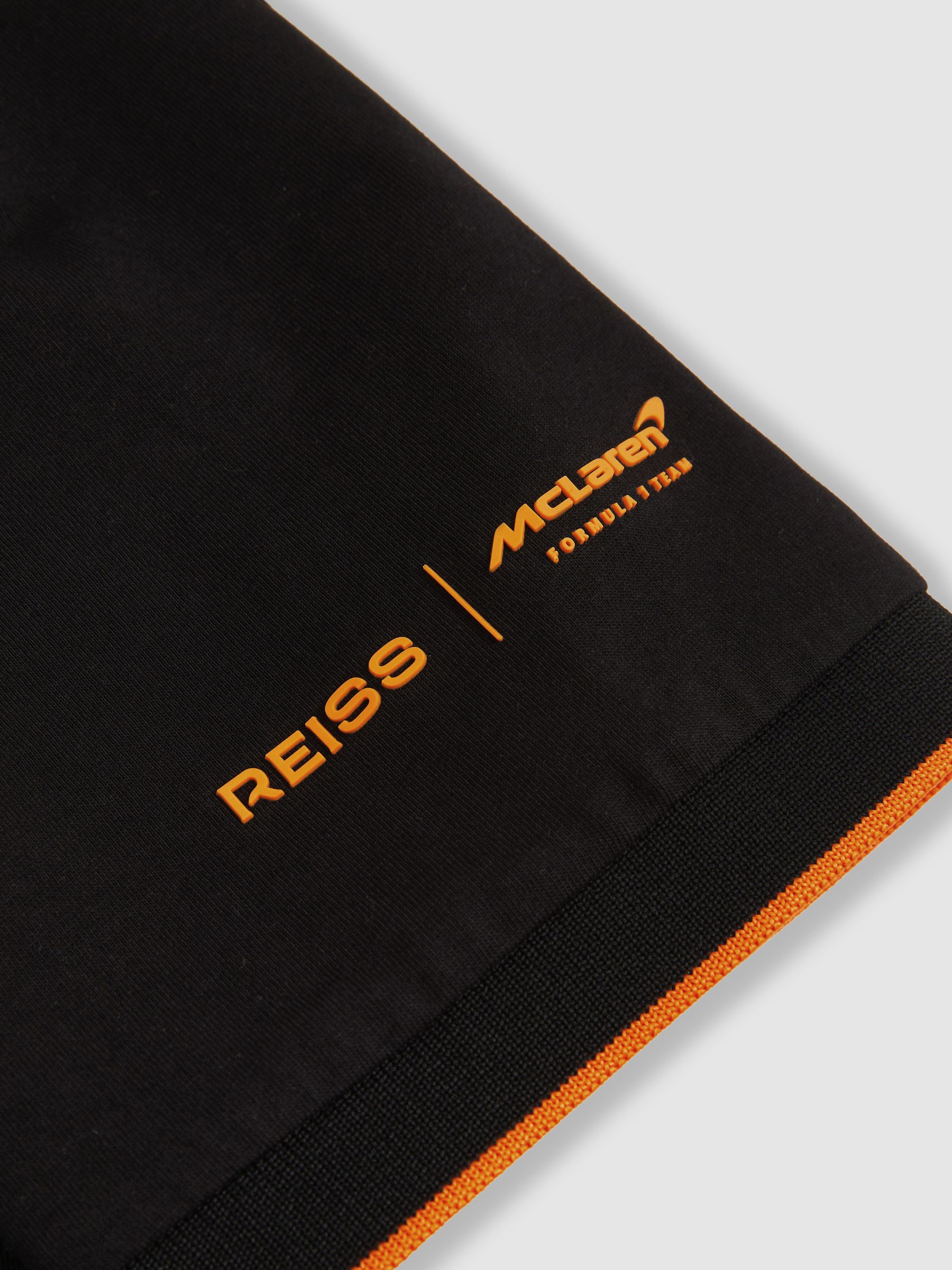 McLaren F1 Team Cotton Polo Shirt in Black