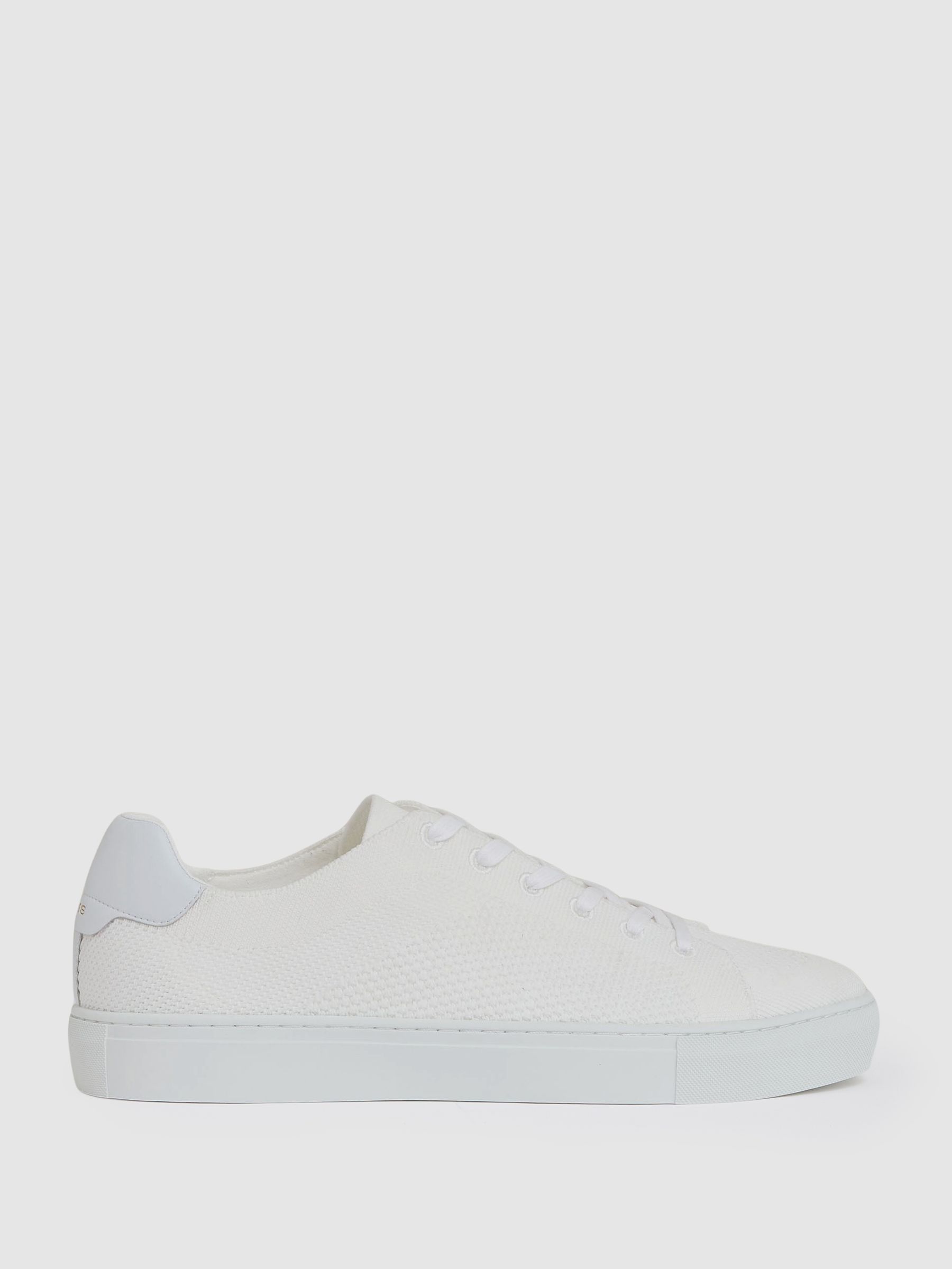 Knitted Low-Top Trainers in White