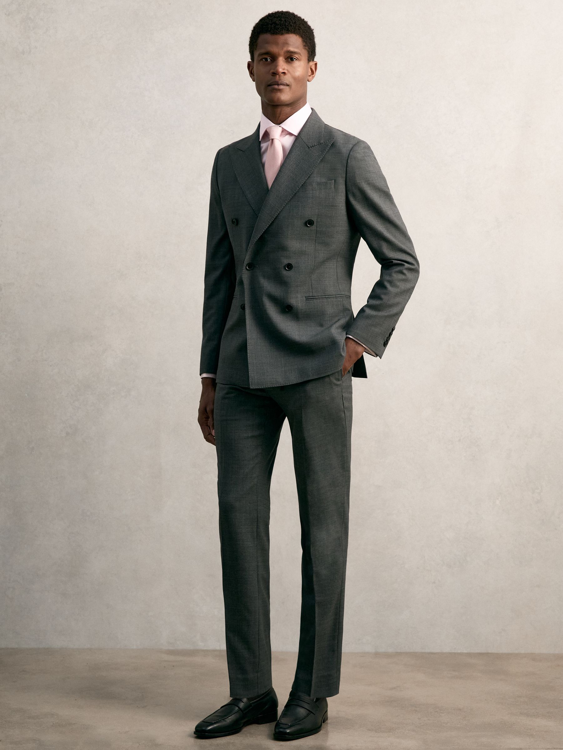 Slim Fit Cotton-Sateen Shirt in Pink