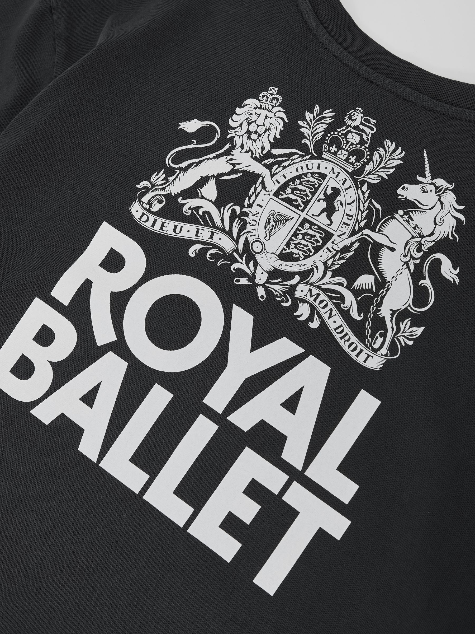 Reiss | Royal Ballet Logo Unisex Fit T-Shirt in Black