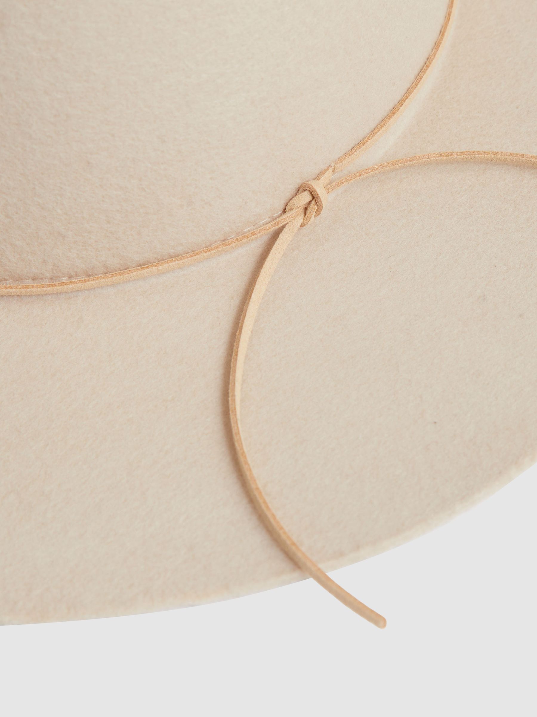 Felted Wool Sun Hat in Neutral