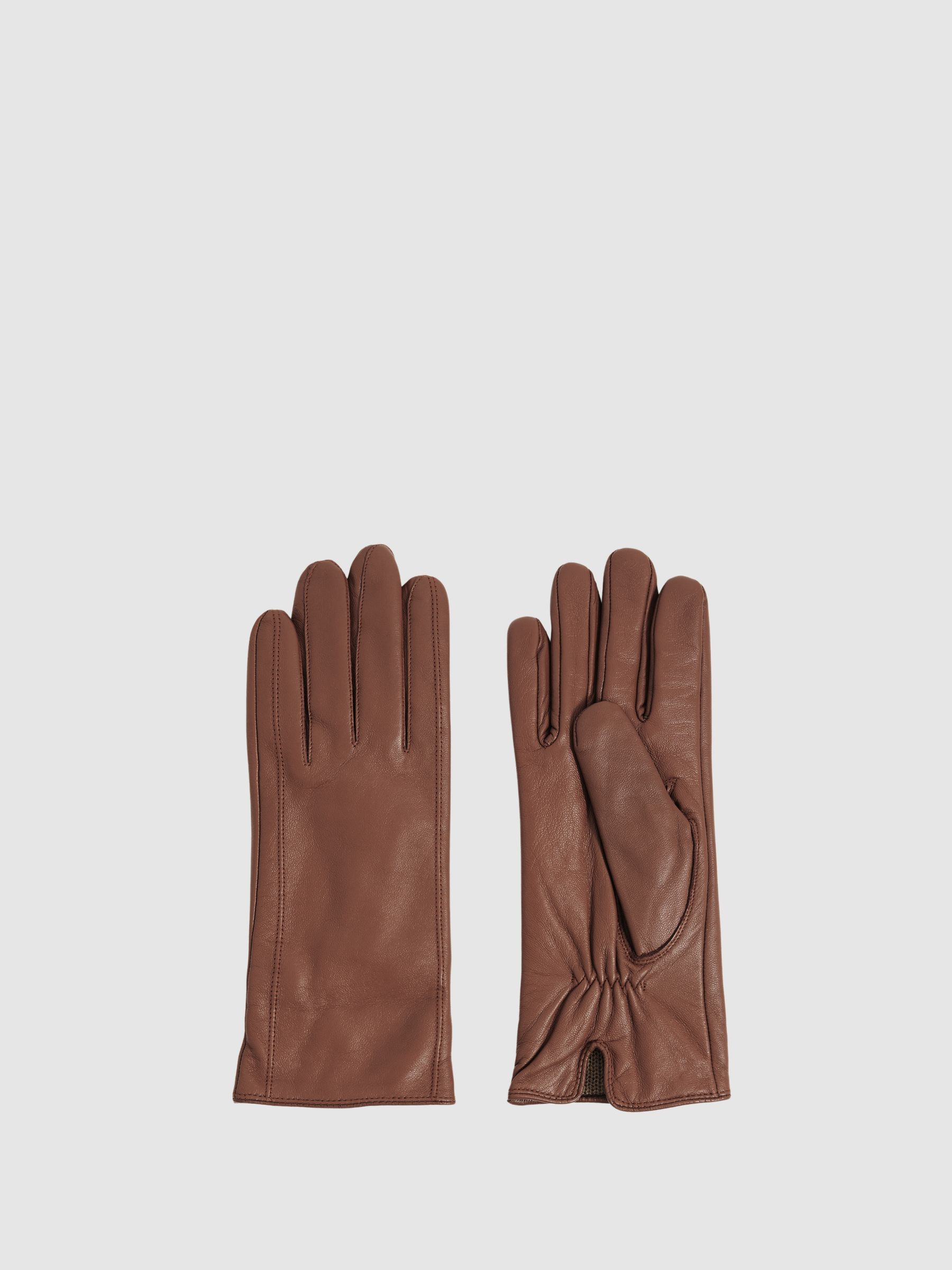 Leather Gloves in Tan
