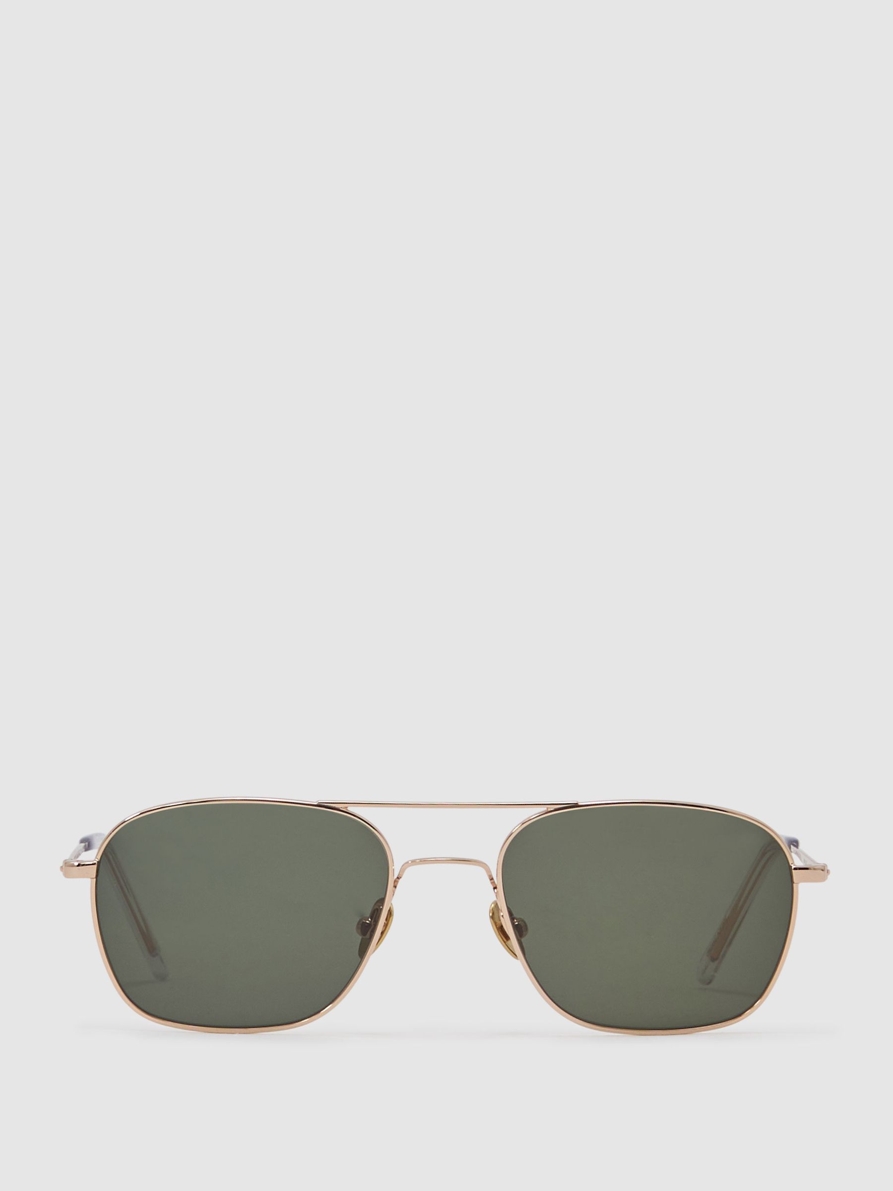 Monokel Eyewear Aviator Style Sunglasses in Silver