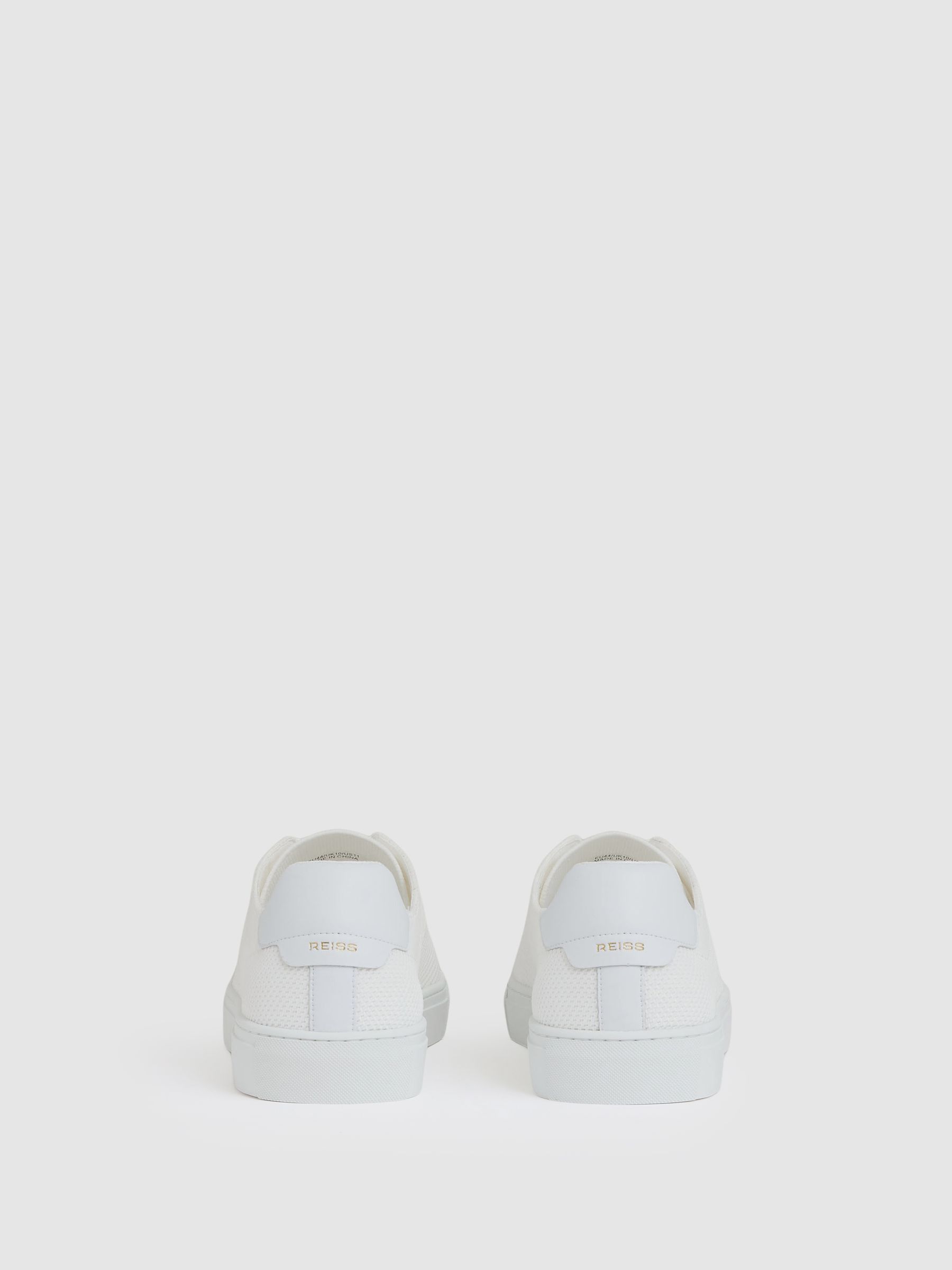 Knitted Low-Top Trainers in White