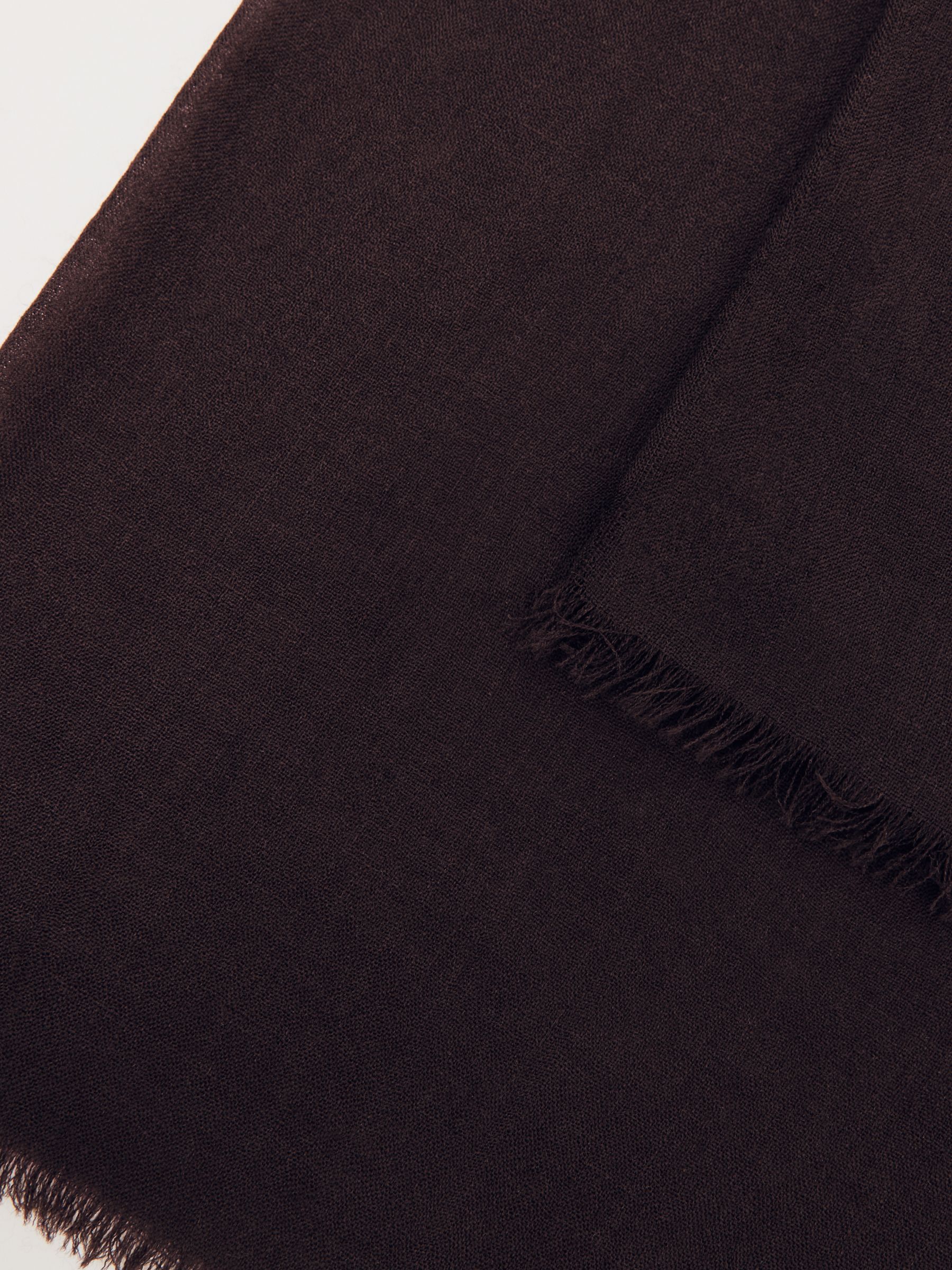 Wool-Cashmere Lightweight Scarf in Burgundy