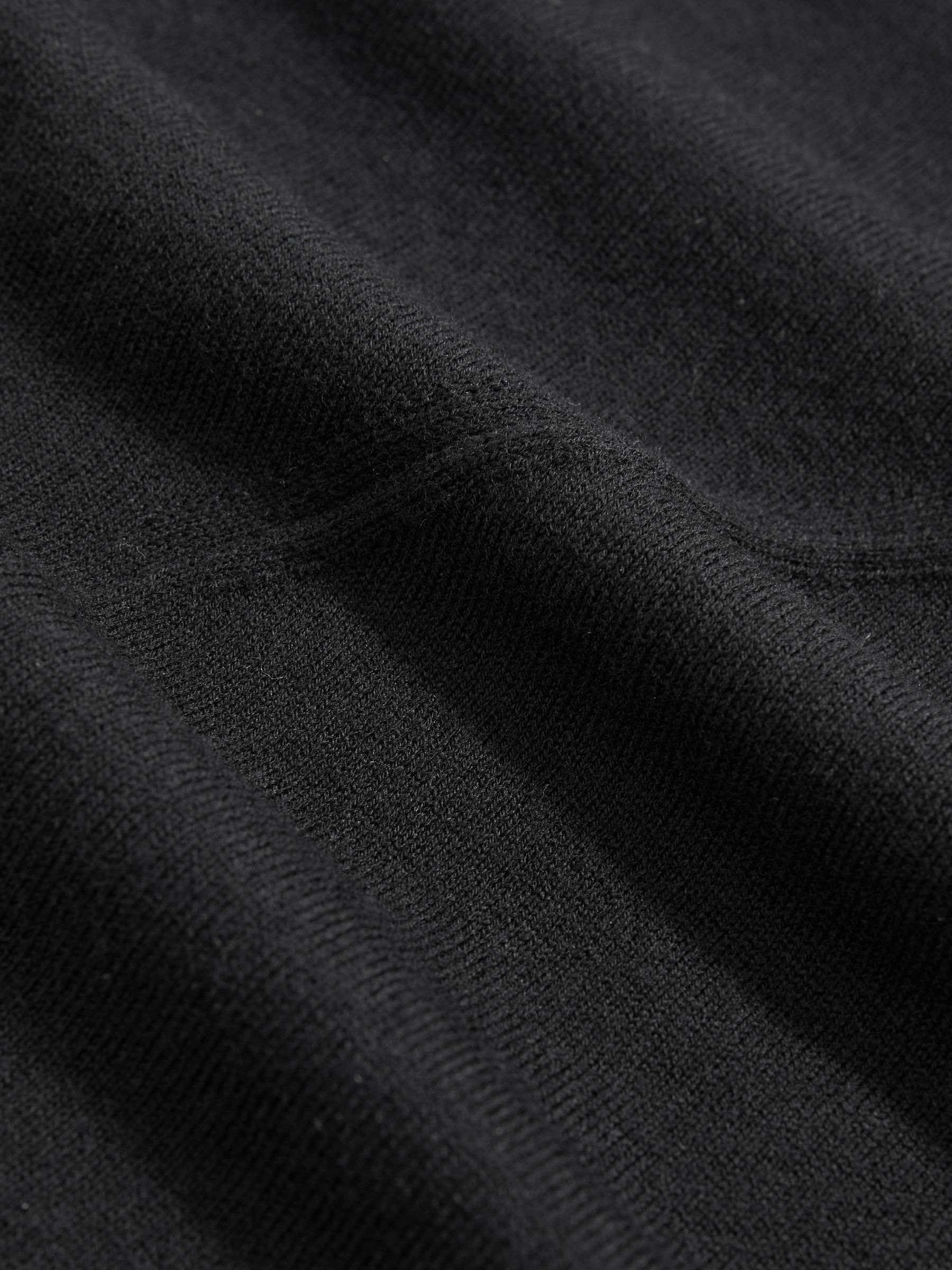 Wool Slouched Sleeveless Top in Black