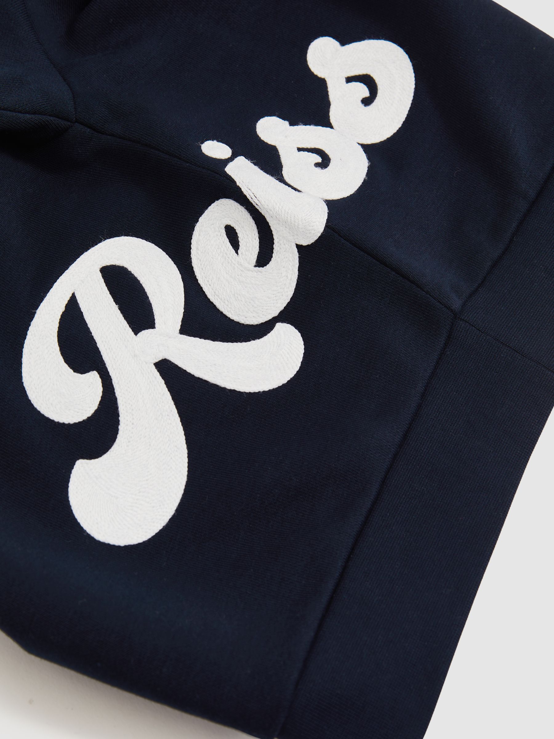 13-14 yrs Cotton-Blend Logo Script Sweatshirt in Navy