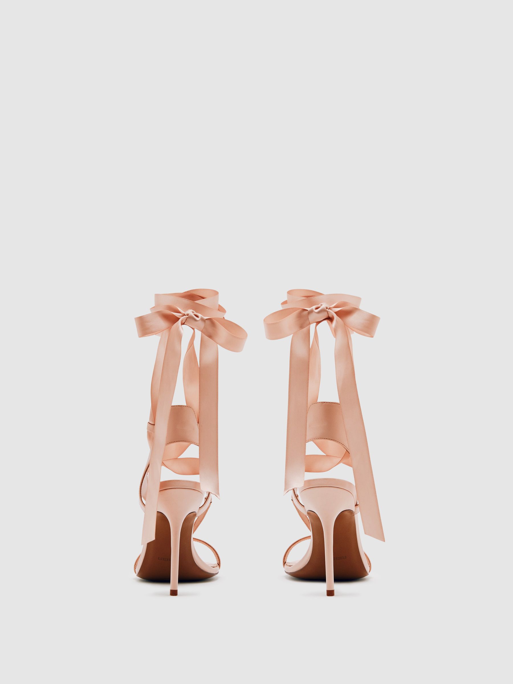 Reiss | Royal Ballet Ribbon Sandals in Pink