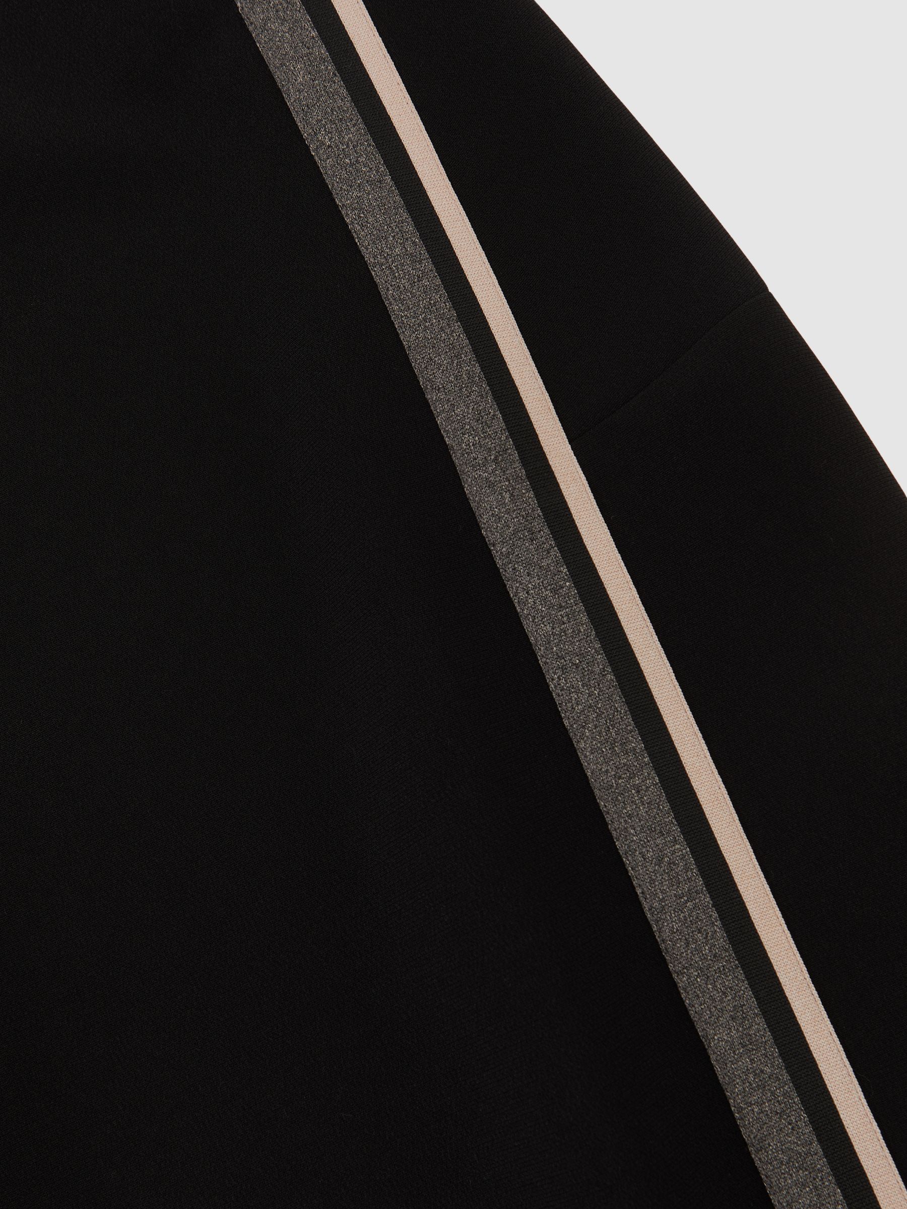 Petite Reiss | Royal Ballet Stripe Trousers in Black