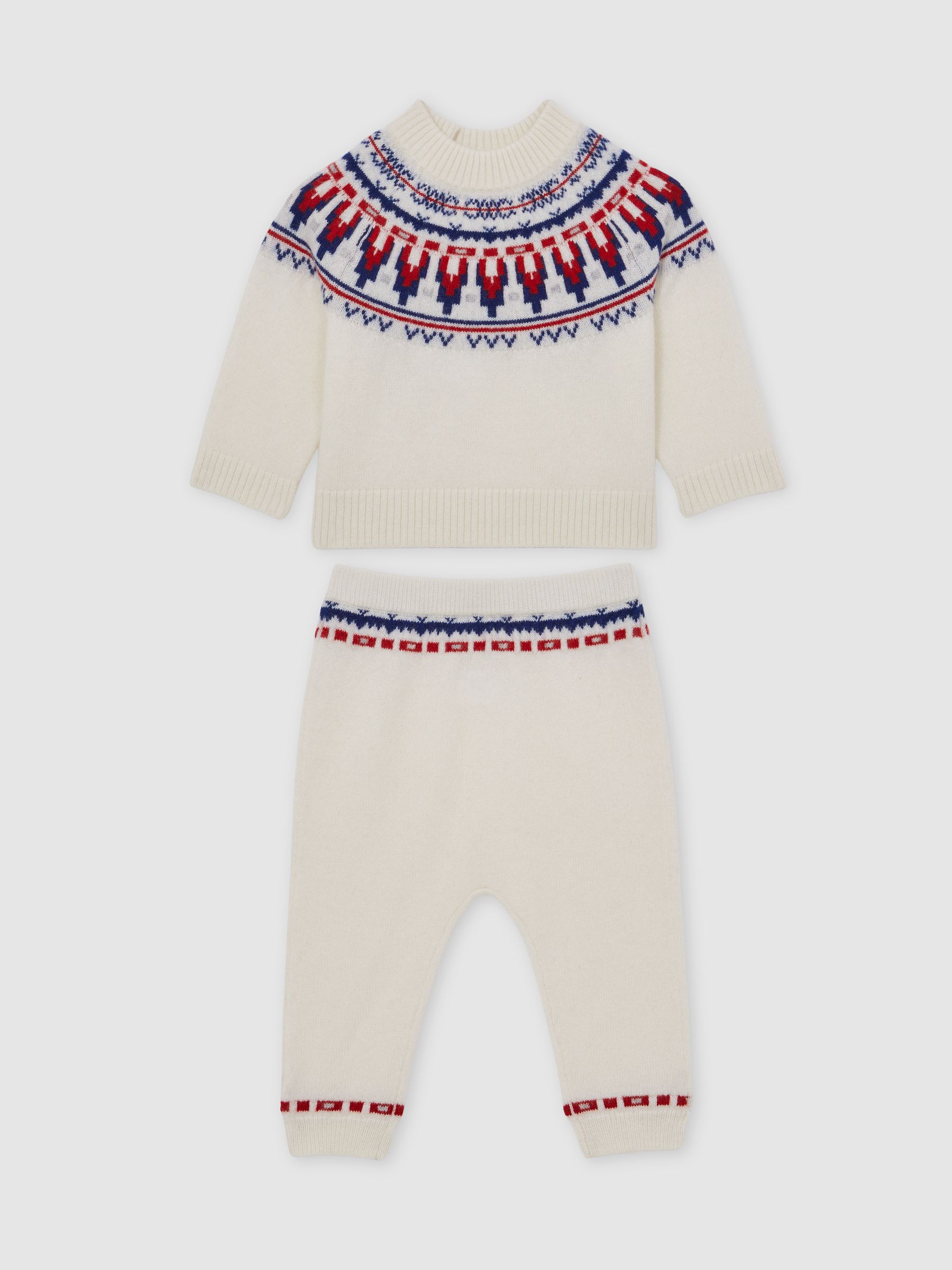 100% Cashmere Jumper and Leggings Set in Ivory