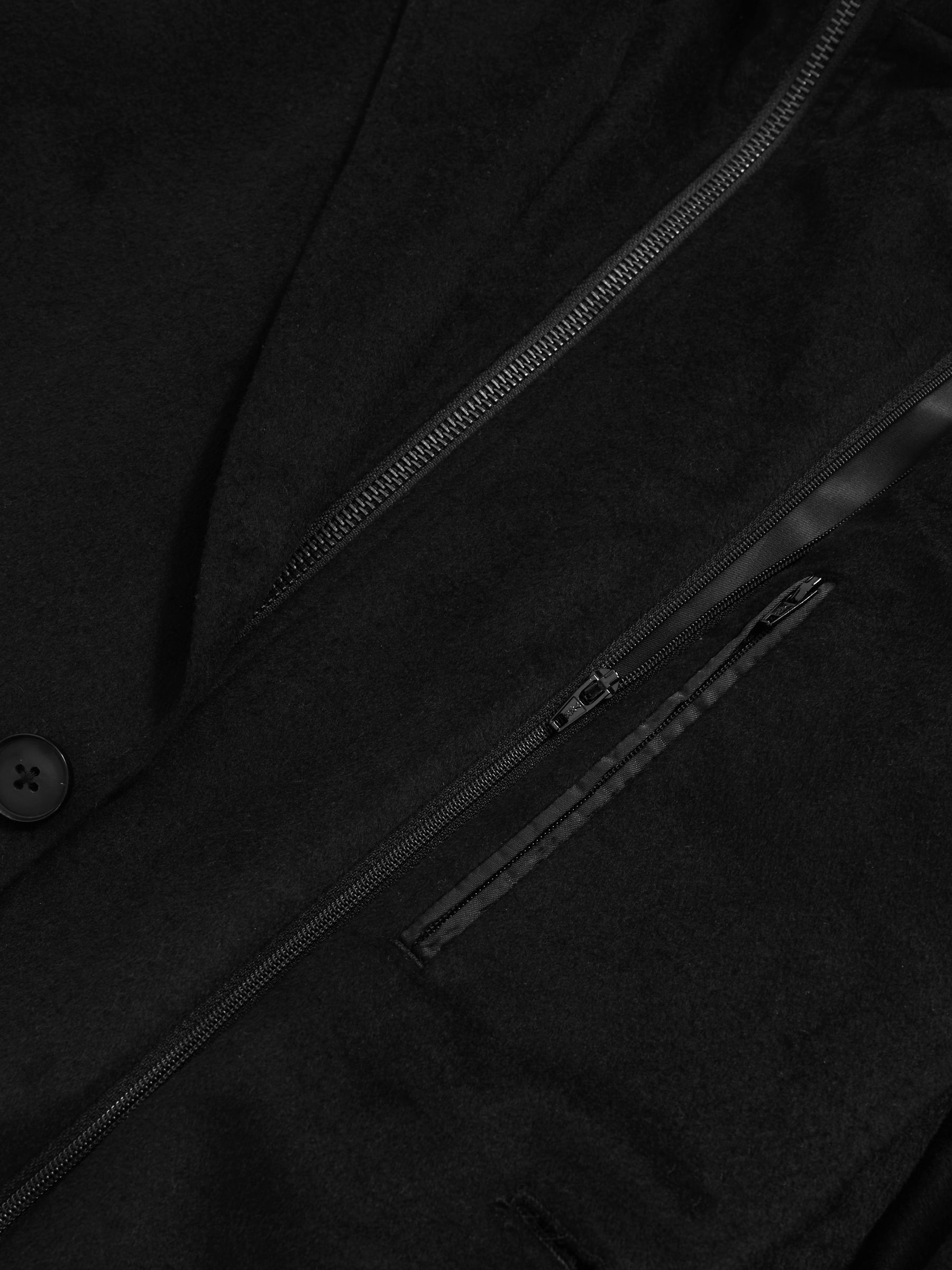 Single-Breasted Blazer With Gilet Insert Tailored-Fit in Black