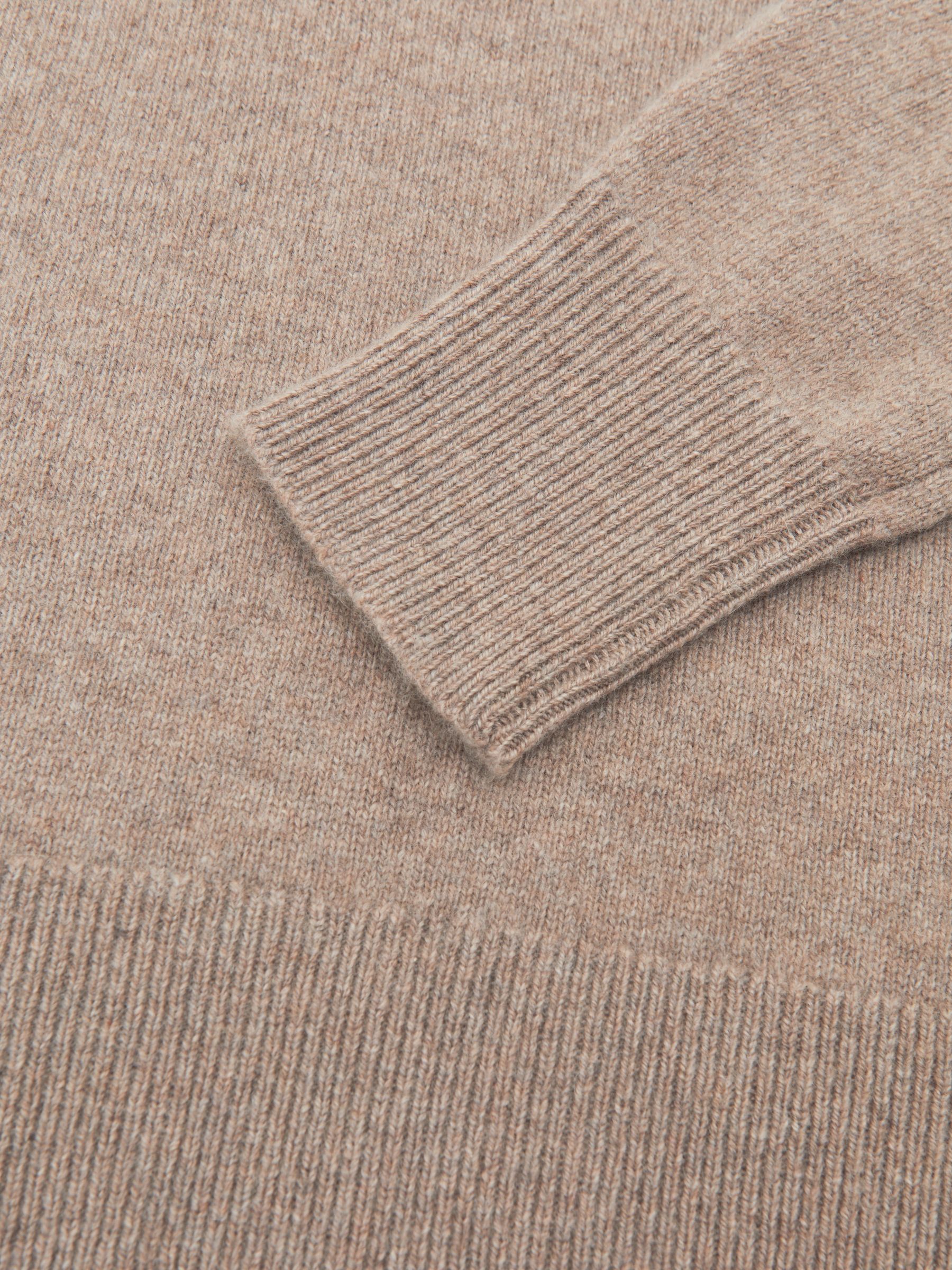 100% Cashmere Crew-Neck Jumper in Oatmeal Neutral
