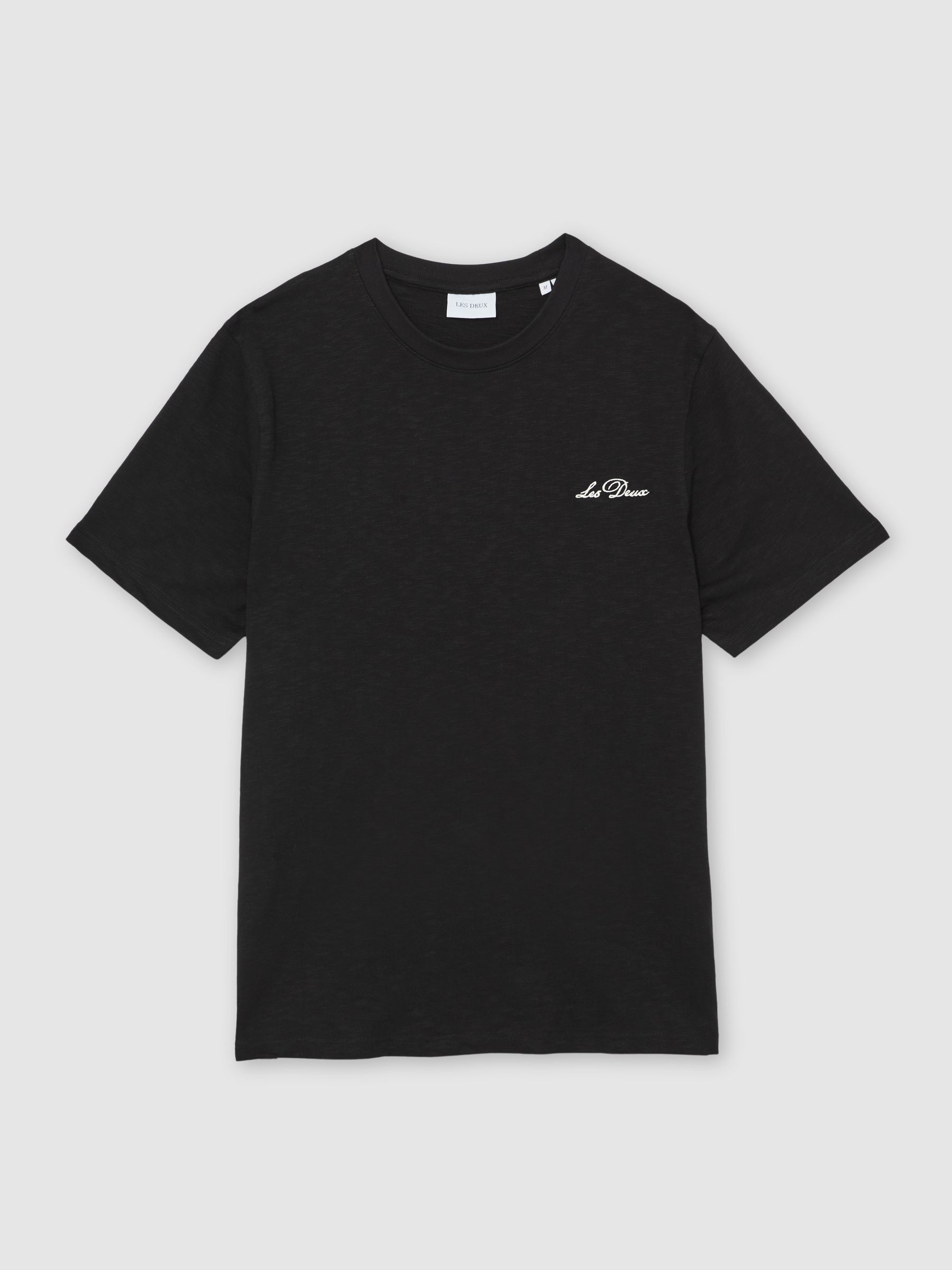 Les Deux Cotton Graphic-Print T-Shirt in Black