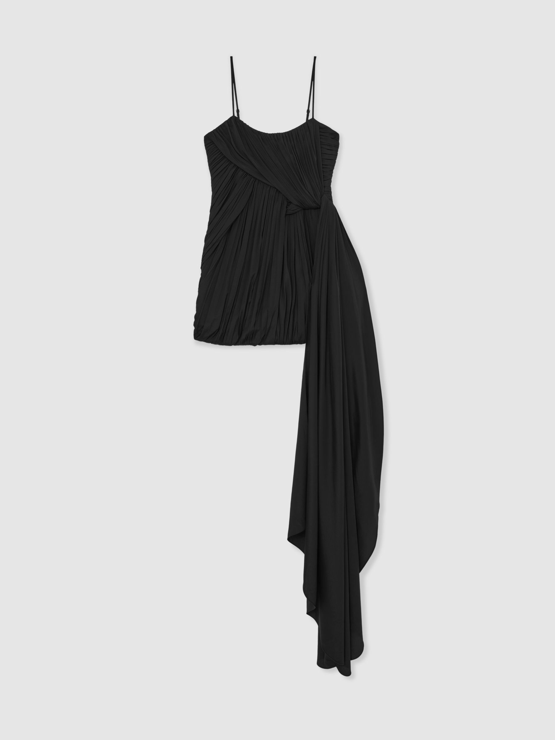 Reiss | Royal Ballet Pleated Mini Dress in Black