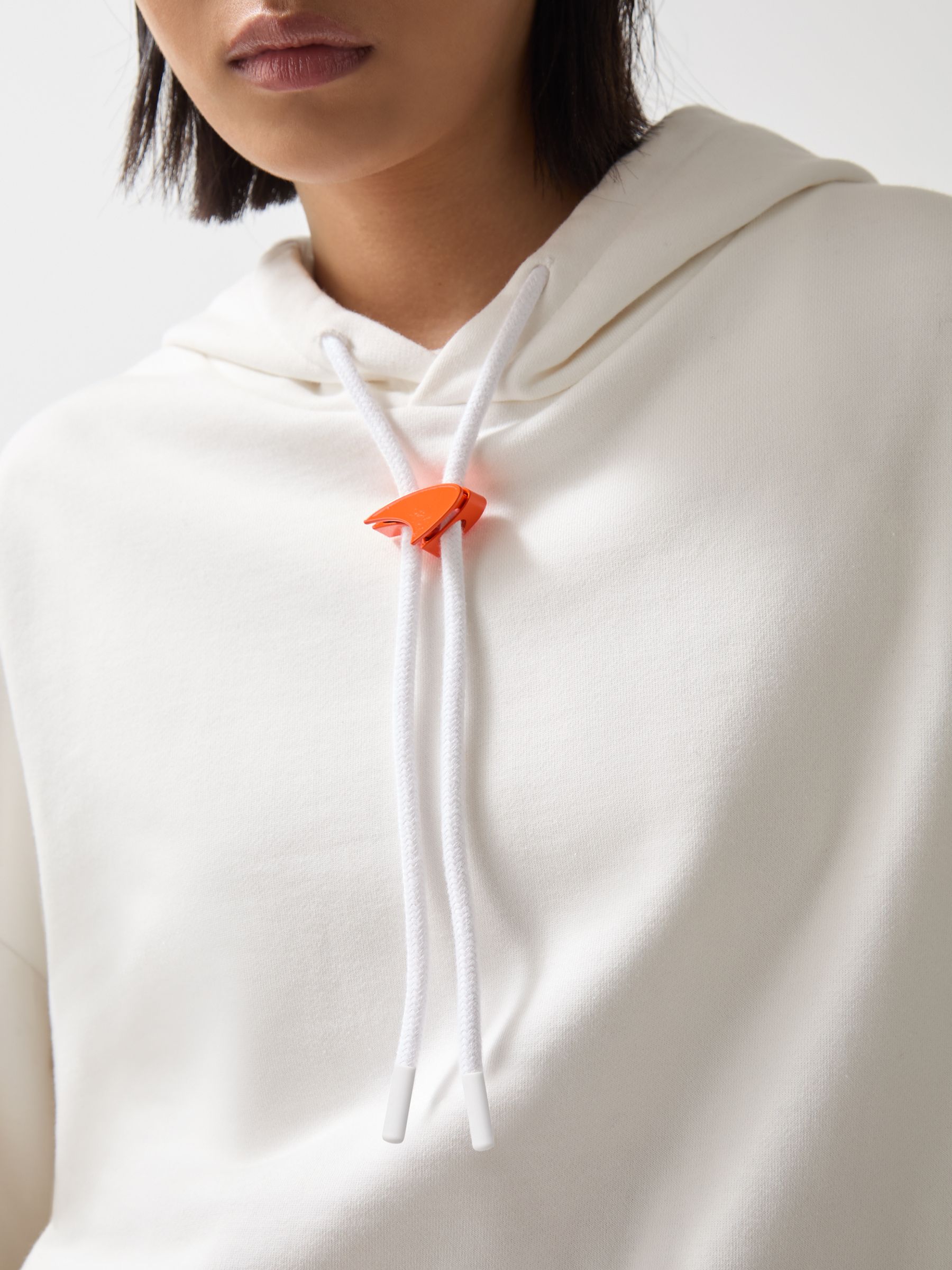 McLaren F1 Team Oversize Toggle Hoodie Unisex Fit in White