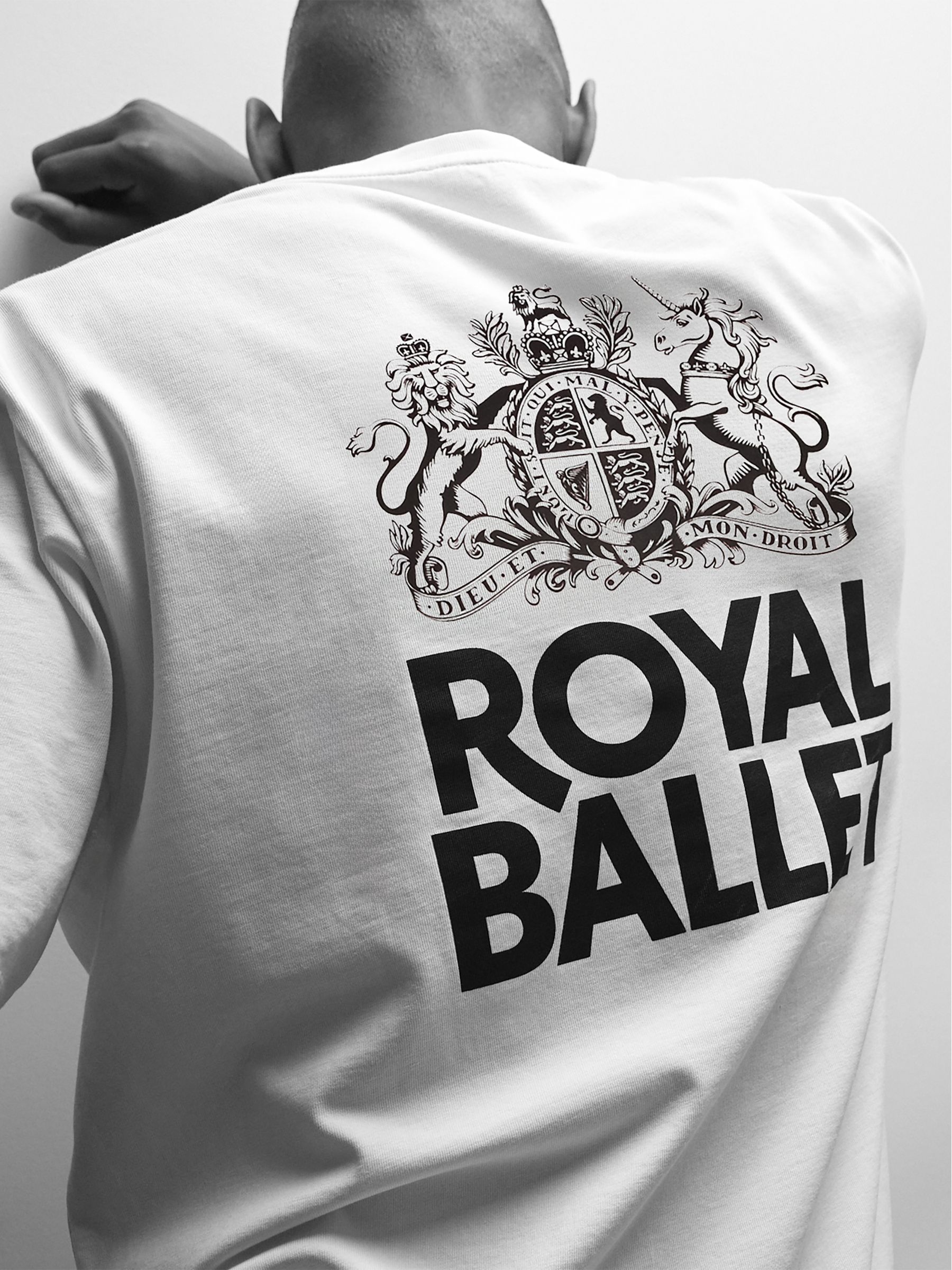 Reiss | Royal Ballet Logo Unisex Fit T-Shirt in White