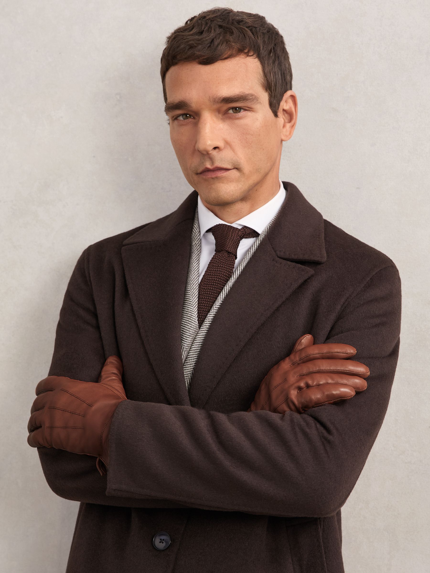 Nappa Leather Gloves in Cognac