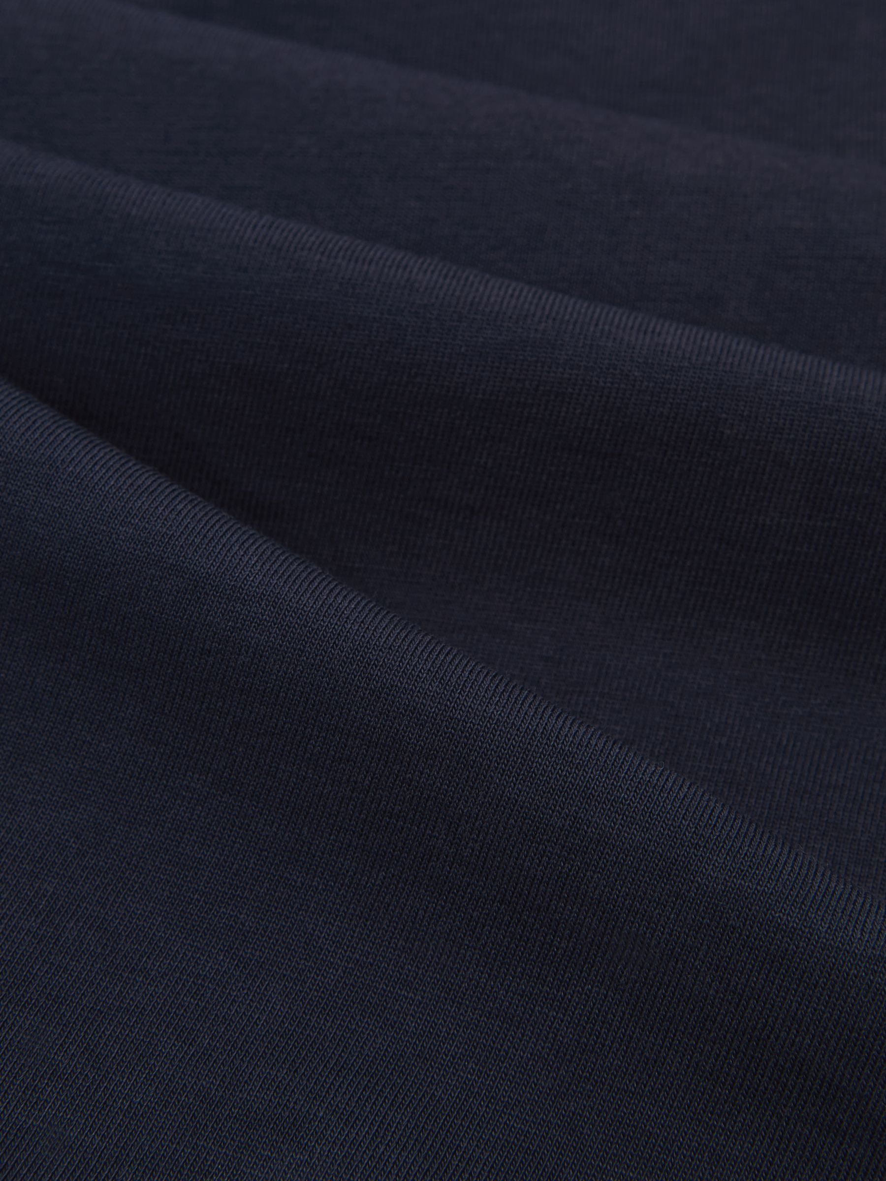 Cotton Garment-Dyed Oversized T-Shirt in Navy