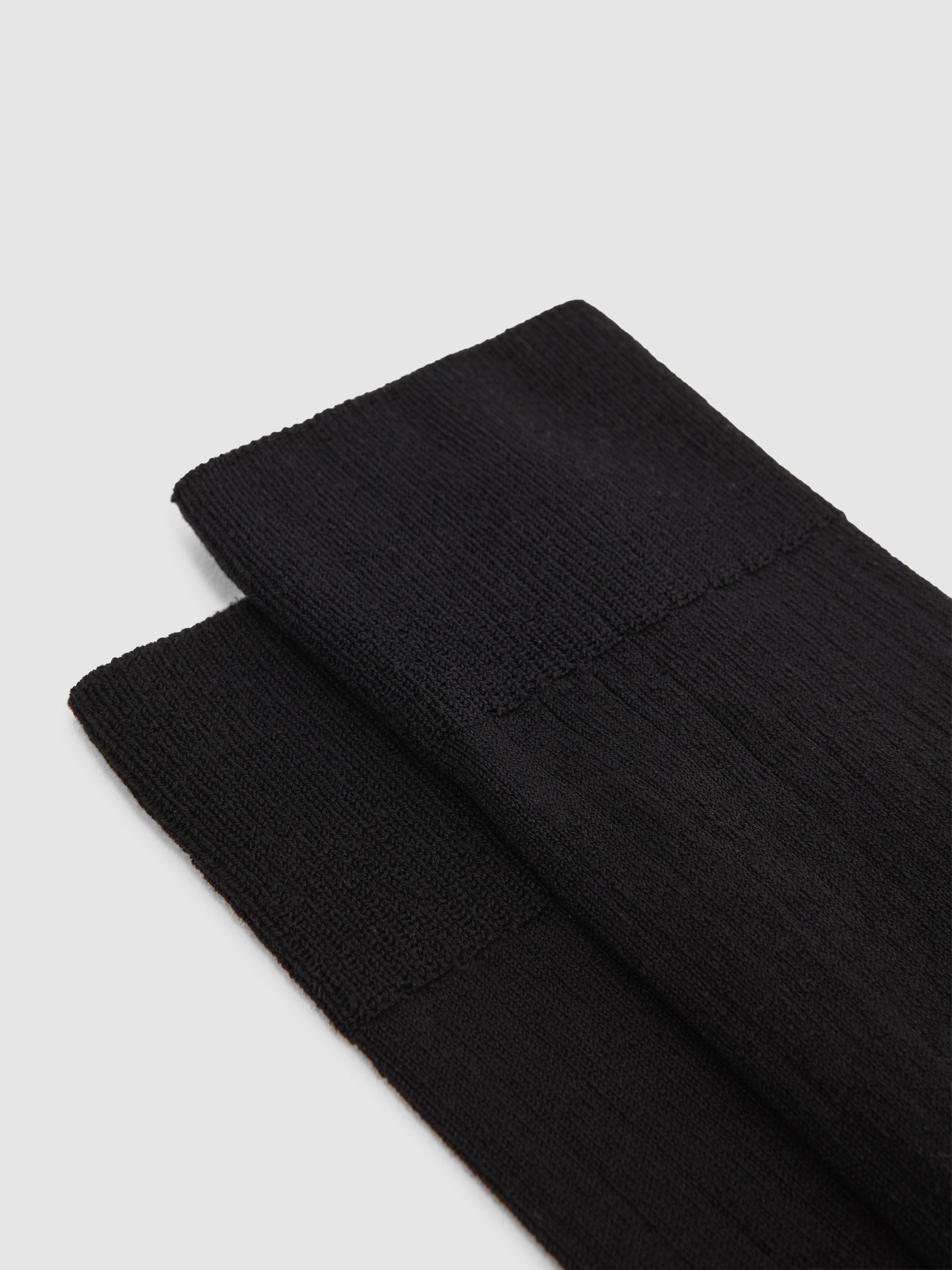 Ribbed Socks in Black
