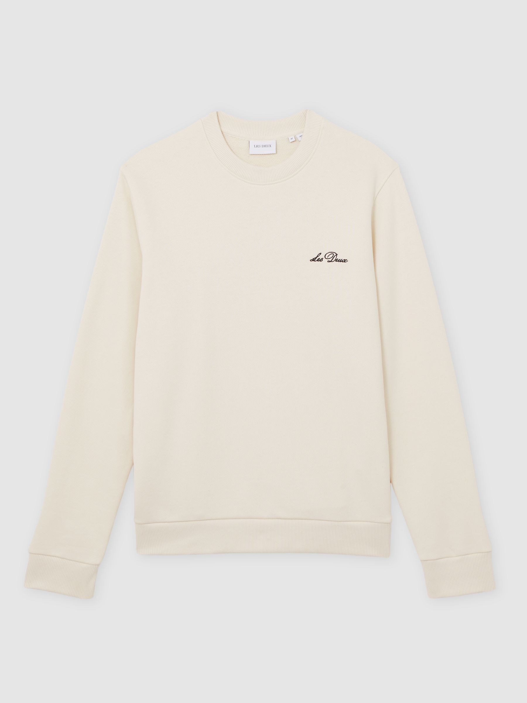 Les Deux Cotton Printed Sweatshirt in Ivory