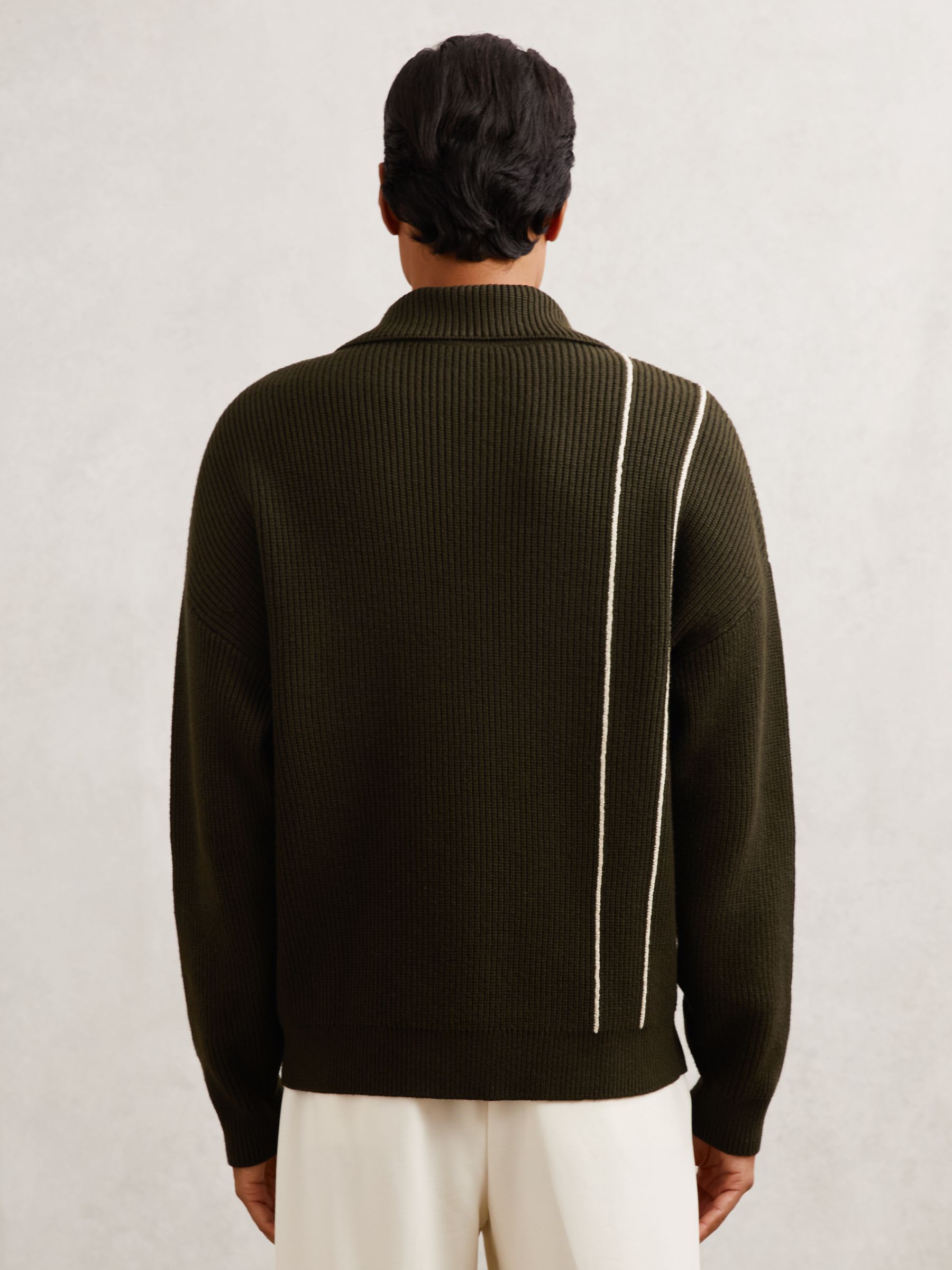 Jumper in Dark Olive Green