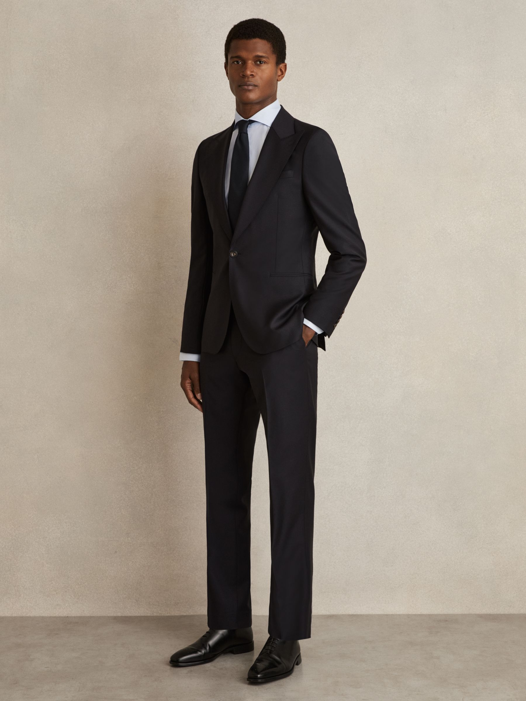 Regular Fit Two-Fold Cotton Shirt in Soft Blue