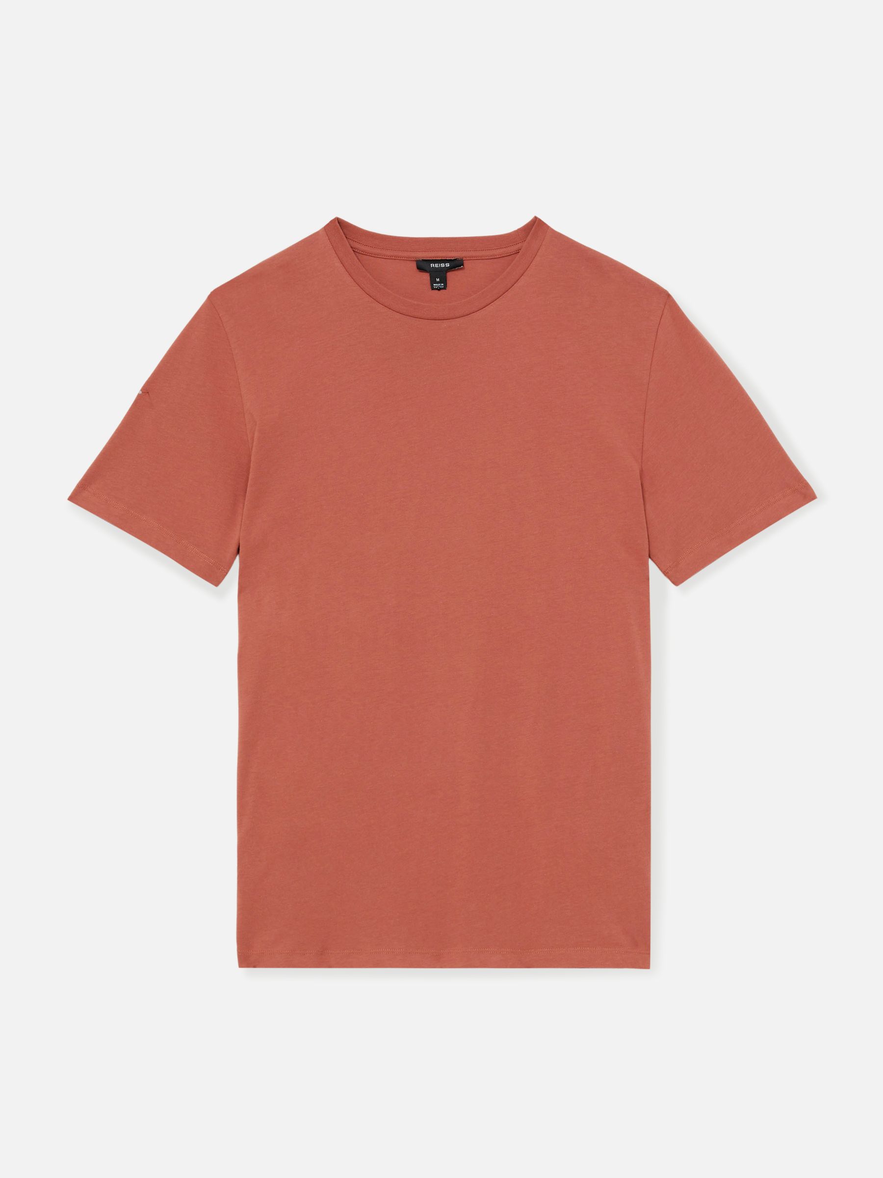 Crew Neck T-Shirt in Washed Rose Pink