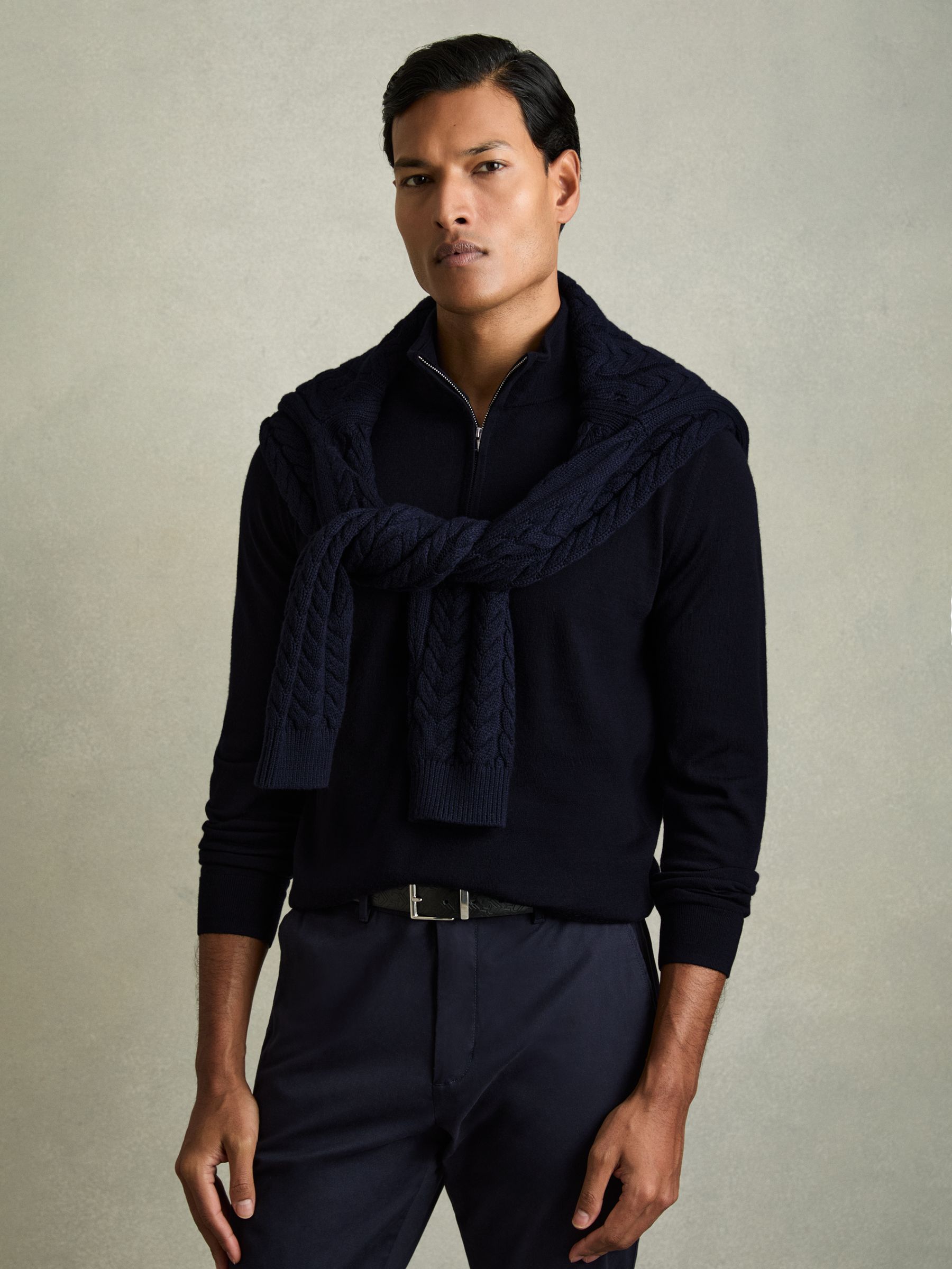 Pack of Two Merino Wool Jumpers in Navy