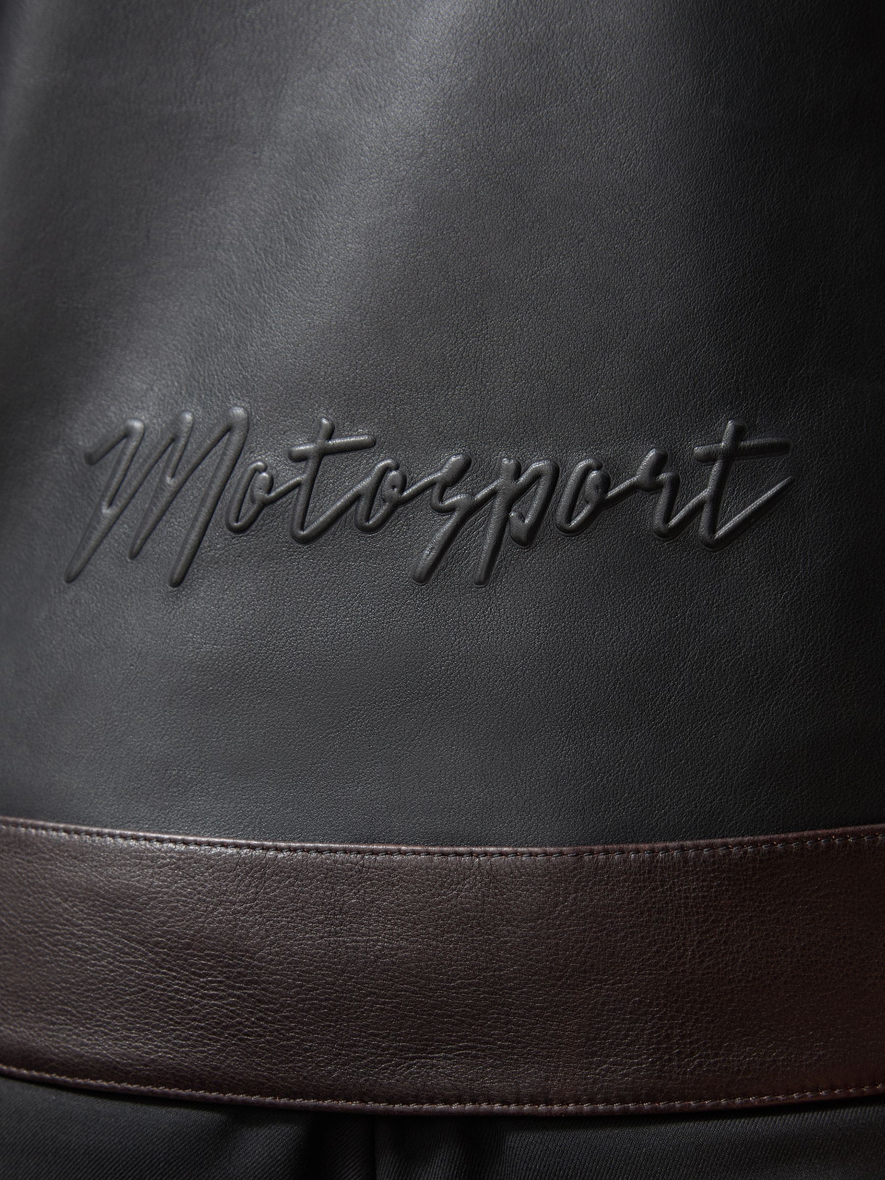 McLaren F1 Team Leather Biker Jacket in Black