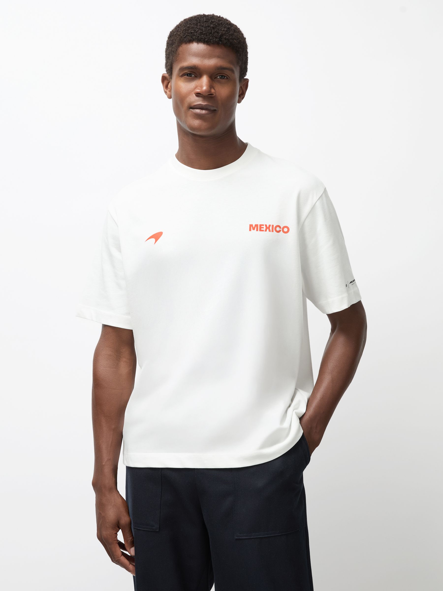 McLaren F1 Team Mexico City T-Shirt Unisex Fit in White