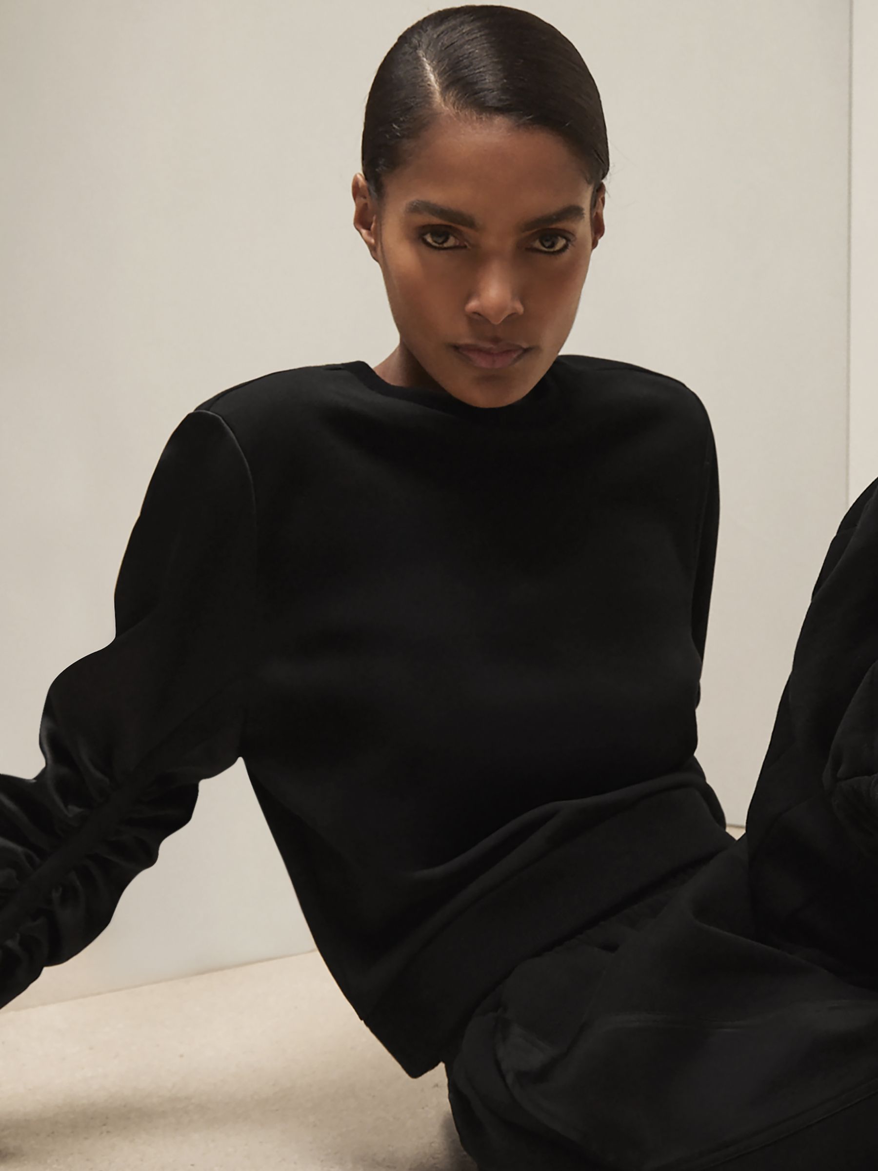 Reiss | Royal Ballet Panel Sweatshirt in Black