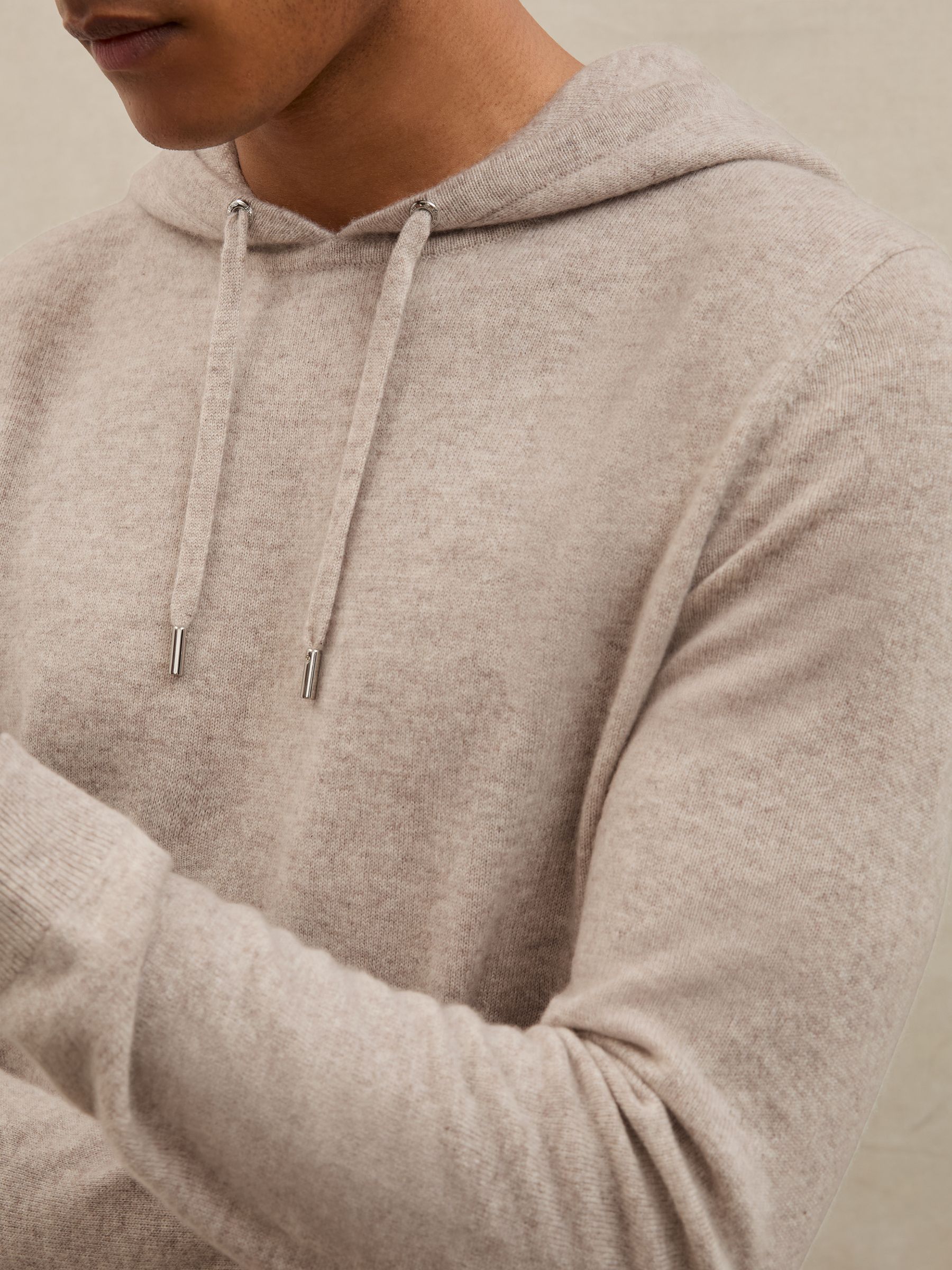 Atelier 100% Cashmere Hoodie in Oatmeal
