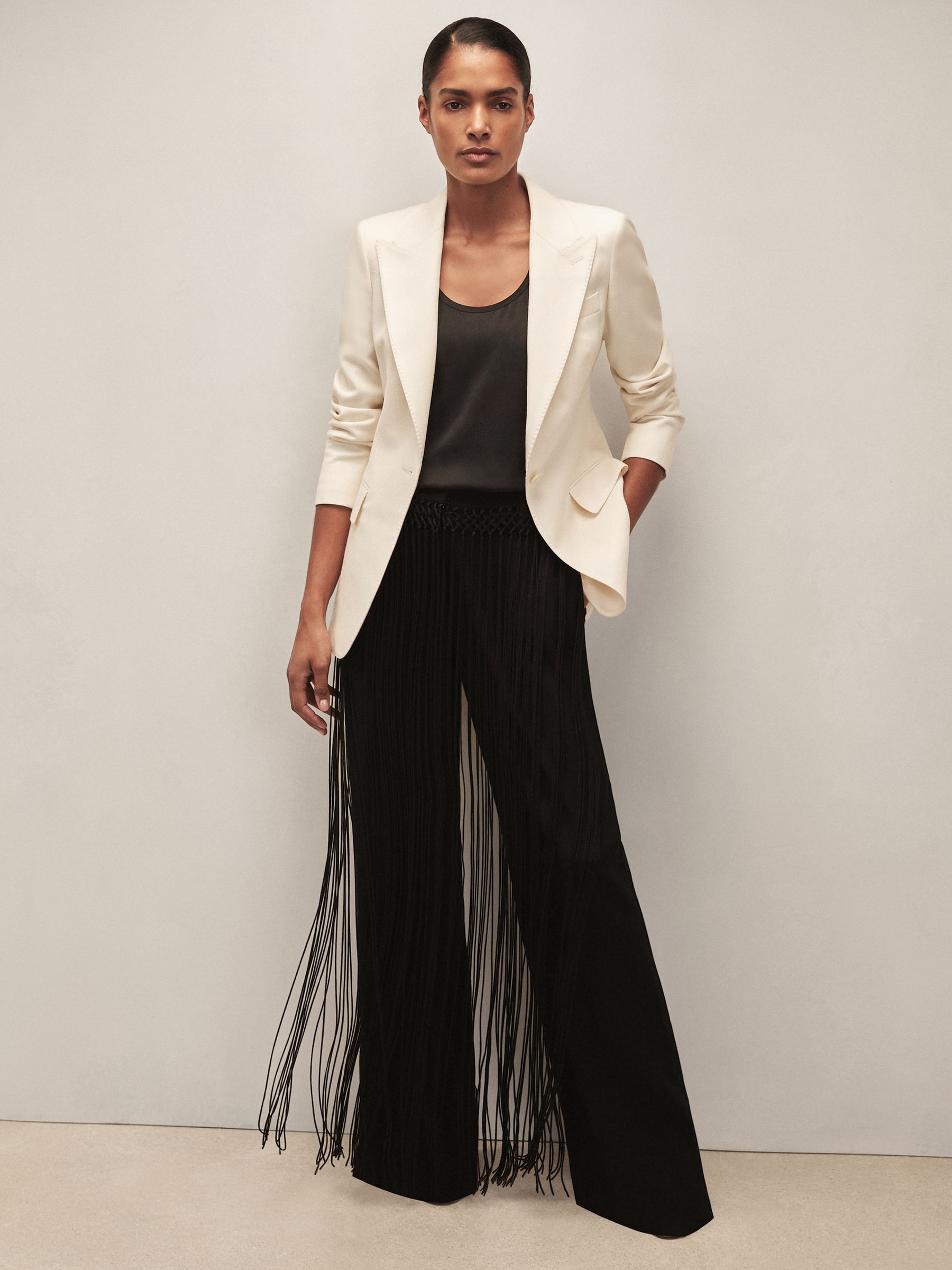 Reiss | Royal Ballet Tassel Trousers in Black