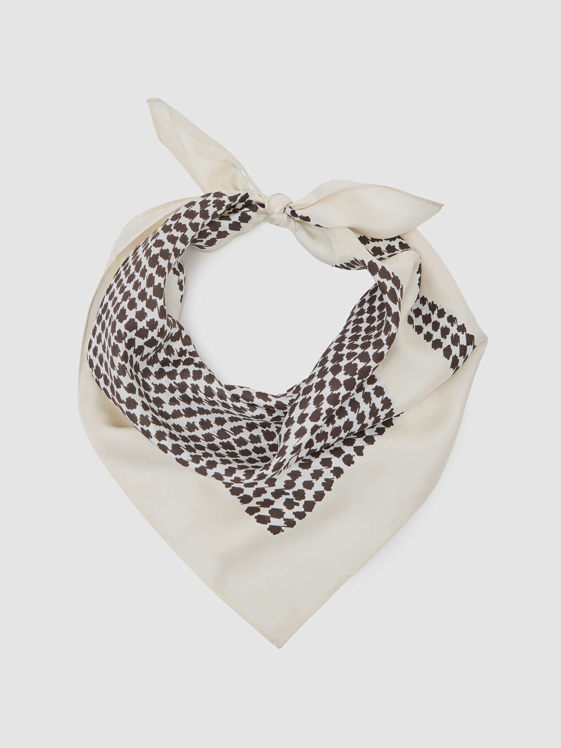 Silk Neck Tie in Cream