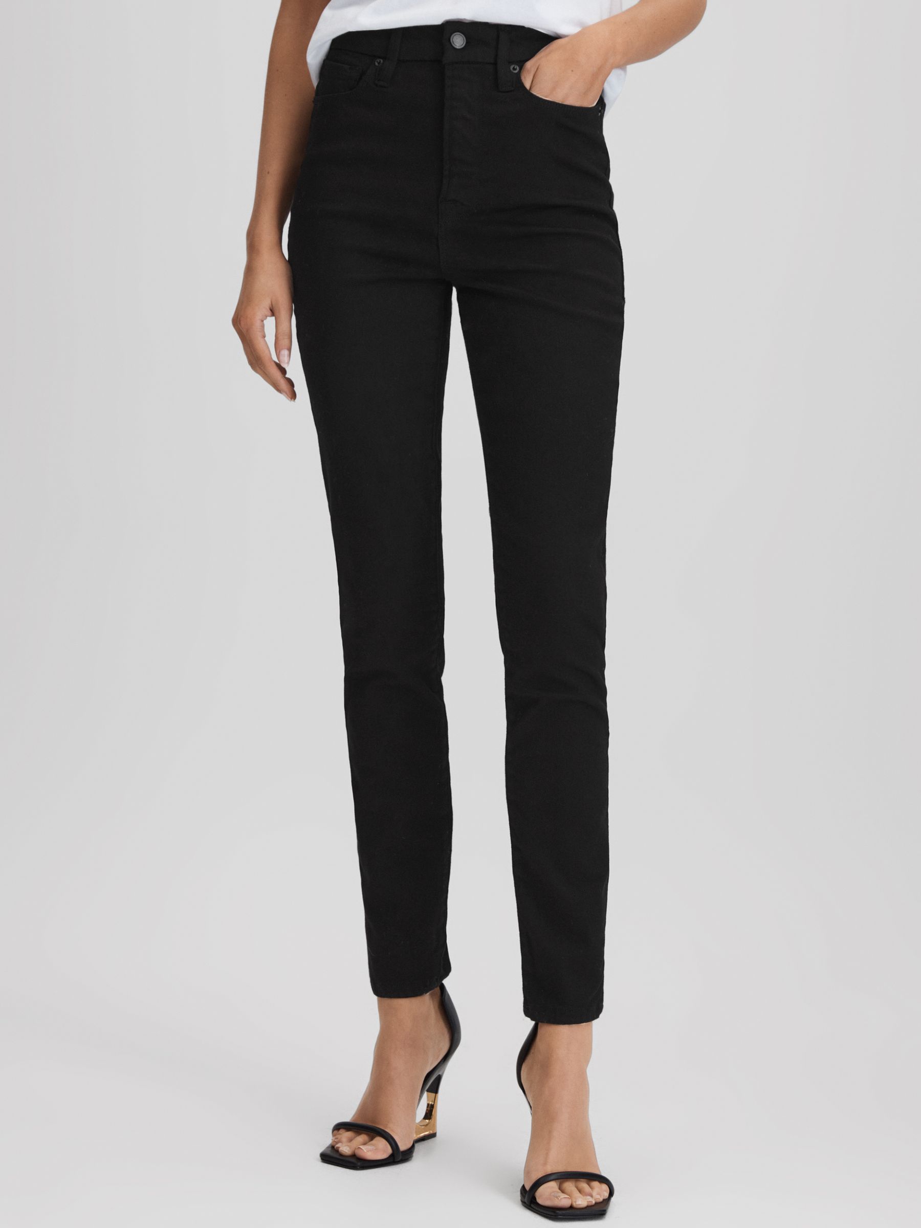 Good American Ultra High Skinny Jeans in Black
