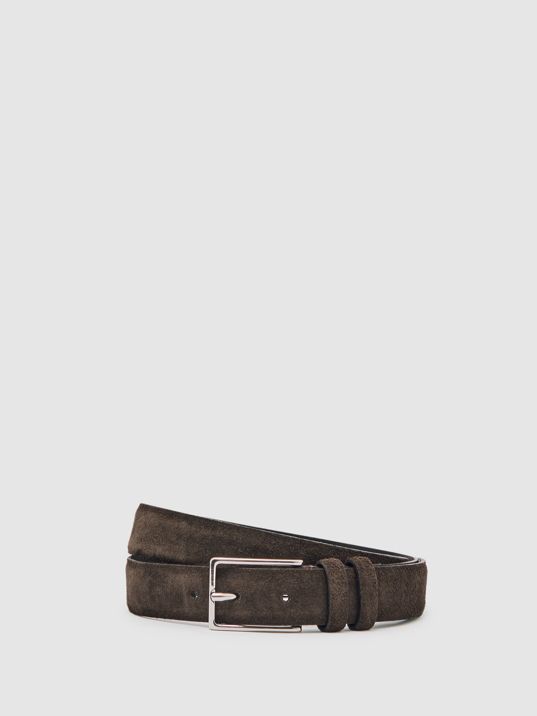 Suede Belt in Chocolate