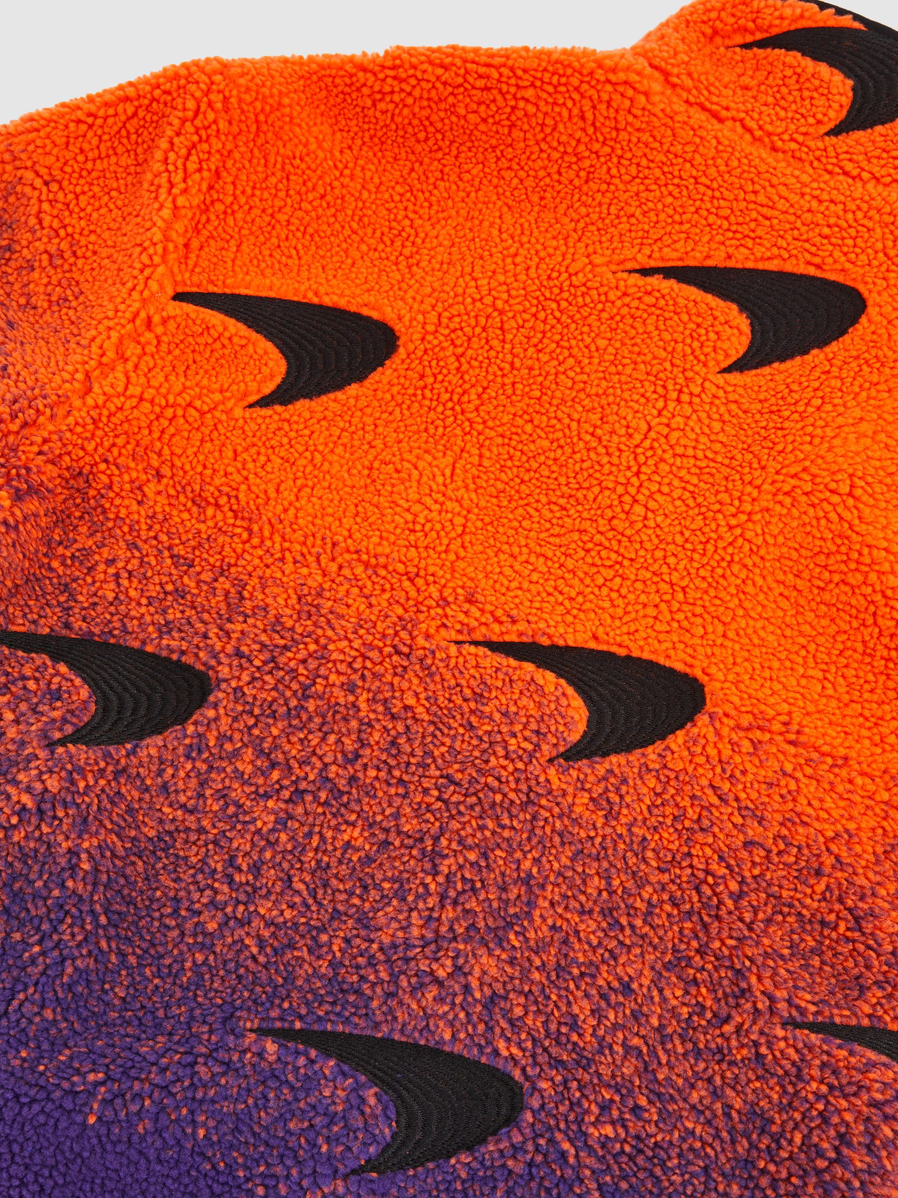 Unisex Fit McLaren F1 Team Ombré Fleece Jacket in Papaya Orange/Purple